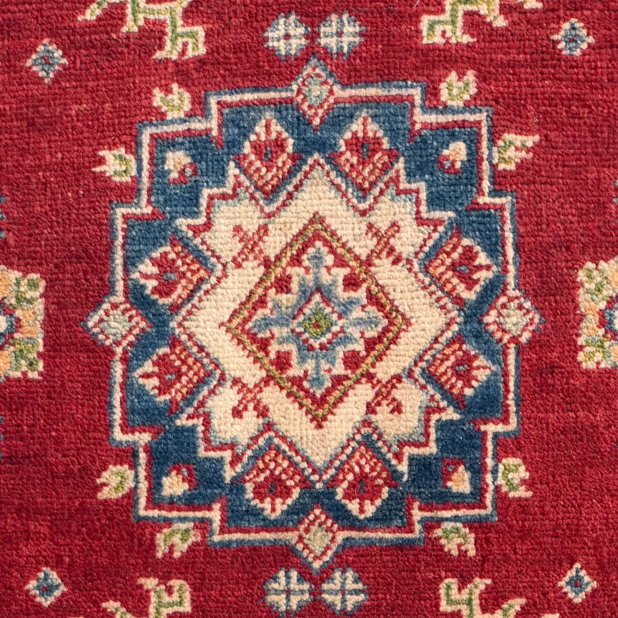 Detail image 10 of 10: 2' 8 x 4' 4 Hand Knotted Kazak Rug