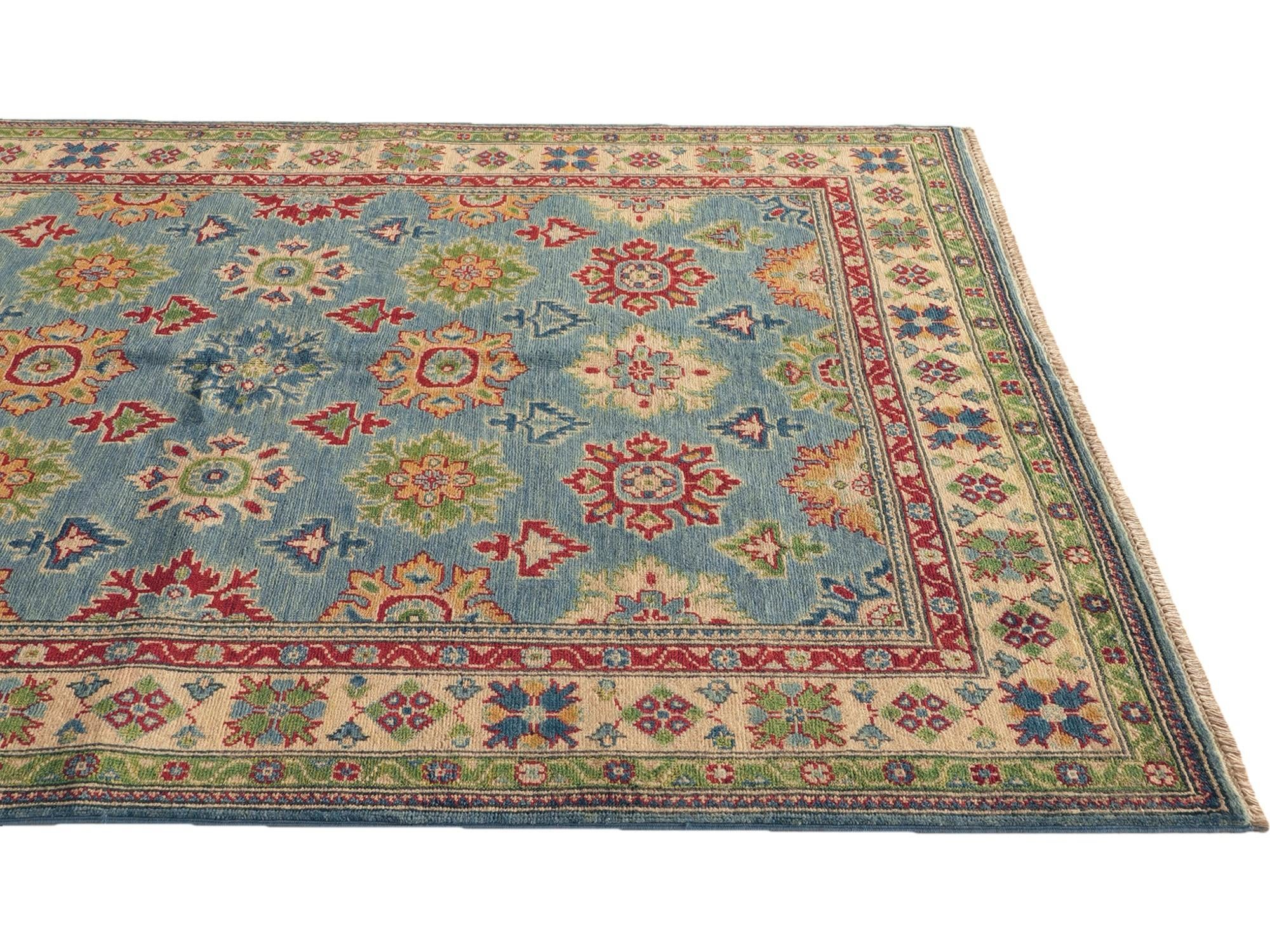 Detail image 6 of 10: 4' 10 x 6' 7 Hand Knotted Kazak Rug