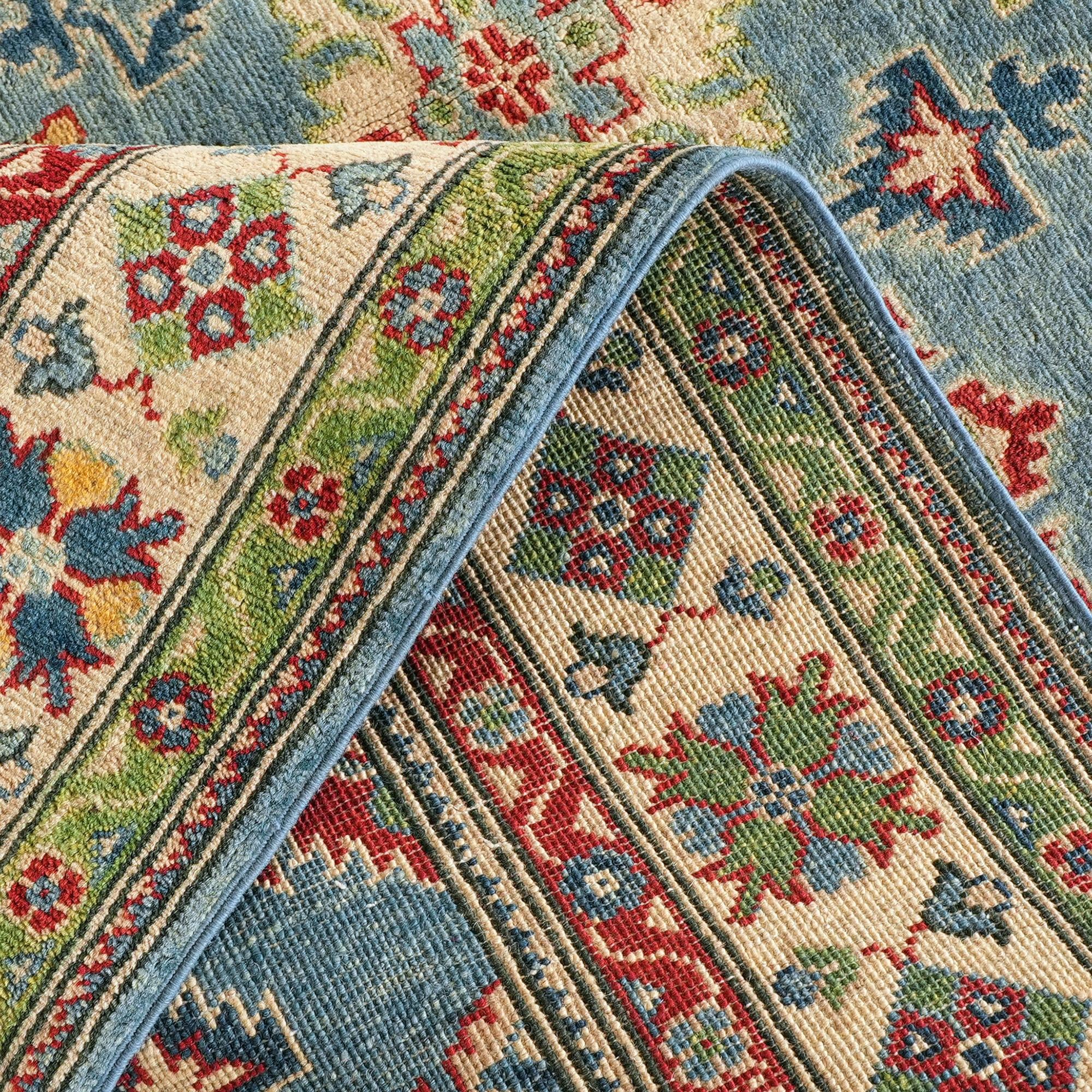 Detail image 8 of 10: 4' 10 x 6' 7 Hand Knotted Kazak Rug