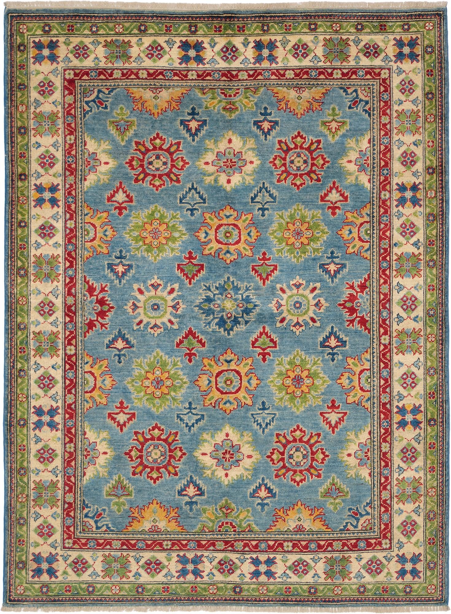 Detail image 2 of 10: 4' 10 x 6' 7 Hand Knotted Kazak Rug