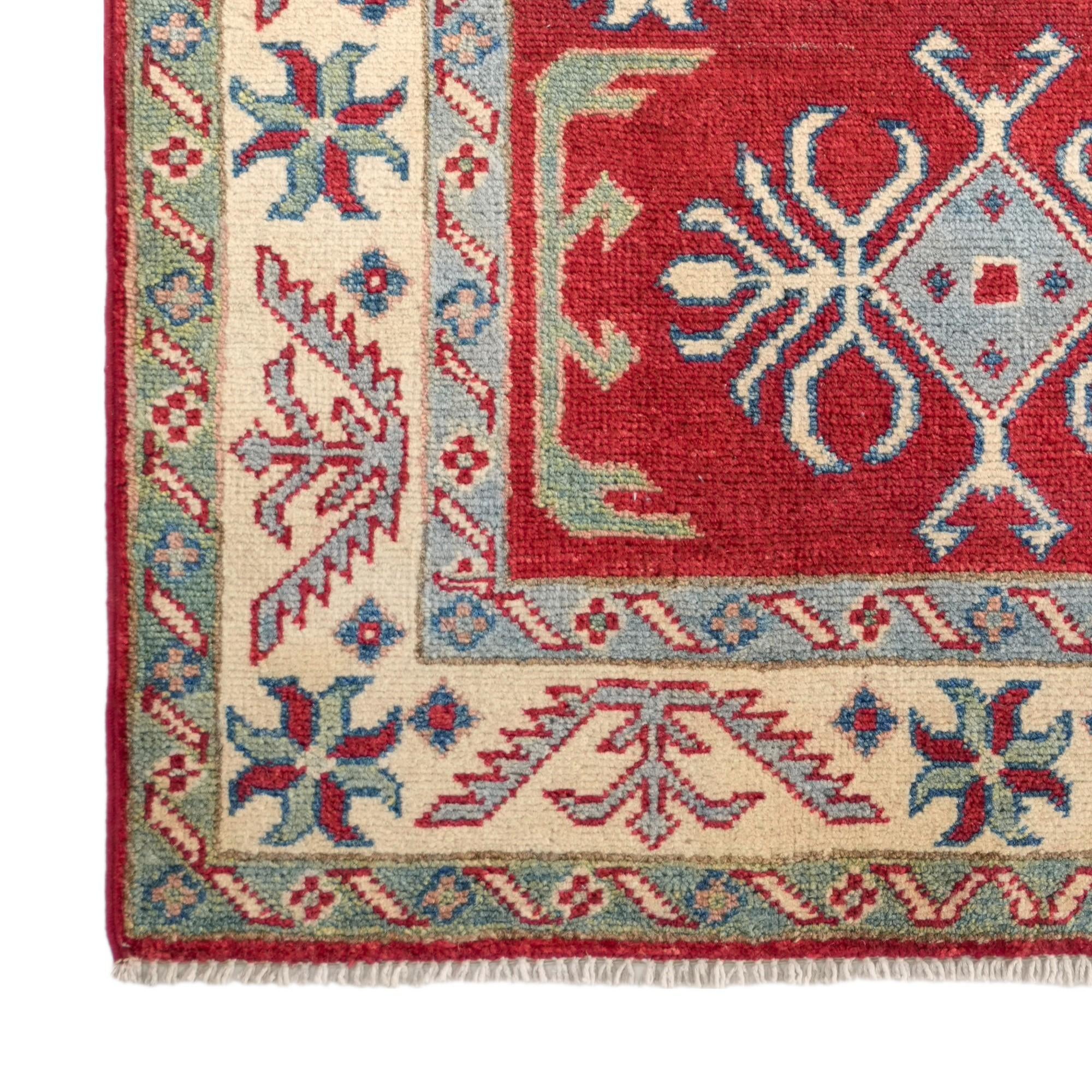 80cm x 125cm Hand Knotted Kazak Rug