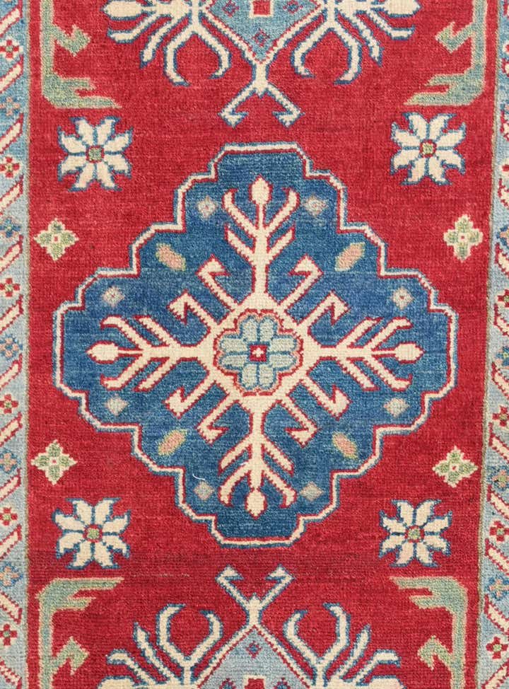2' 7 x 4' Hand Knotted Kazak Rug