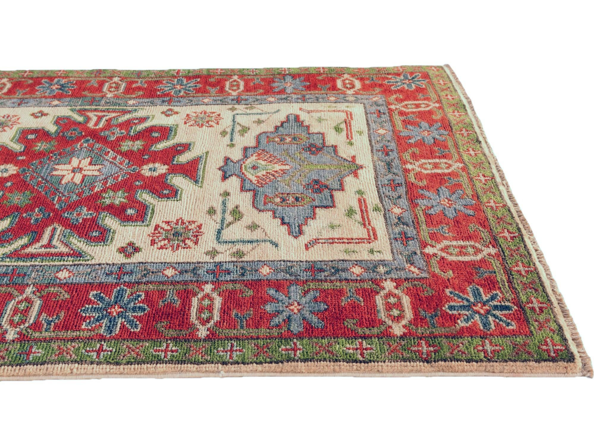 2' 8 x 4' 1 Hand Knotted Kazak Rug