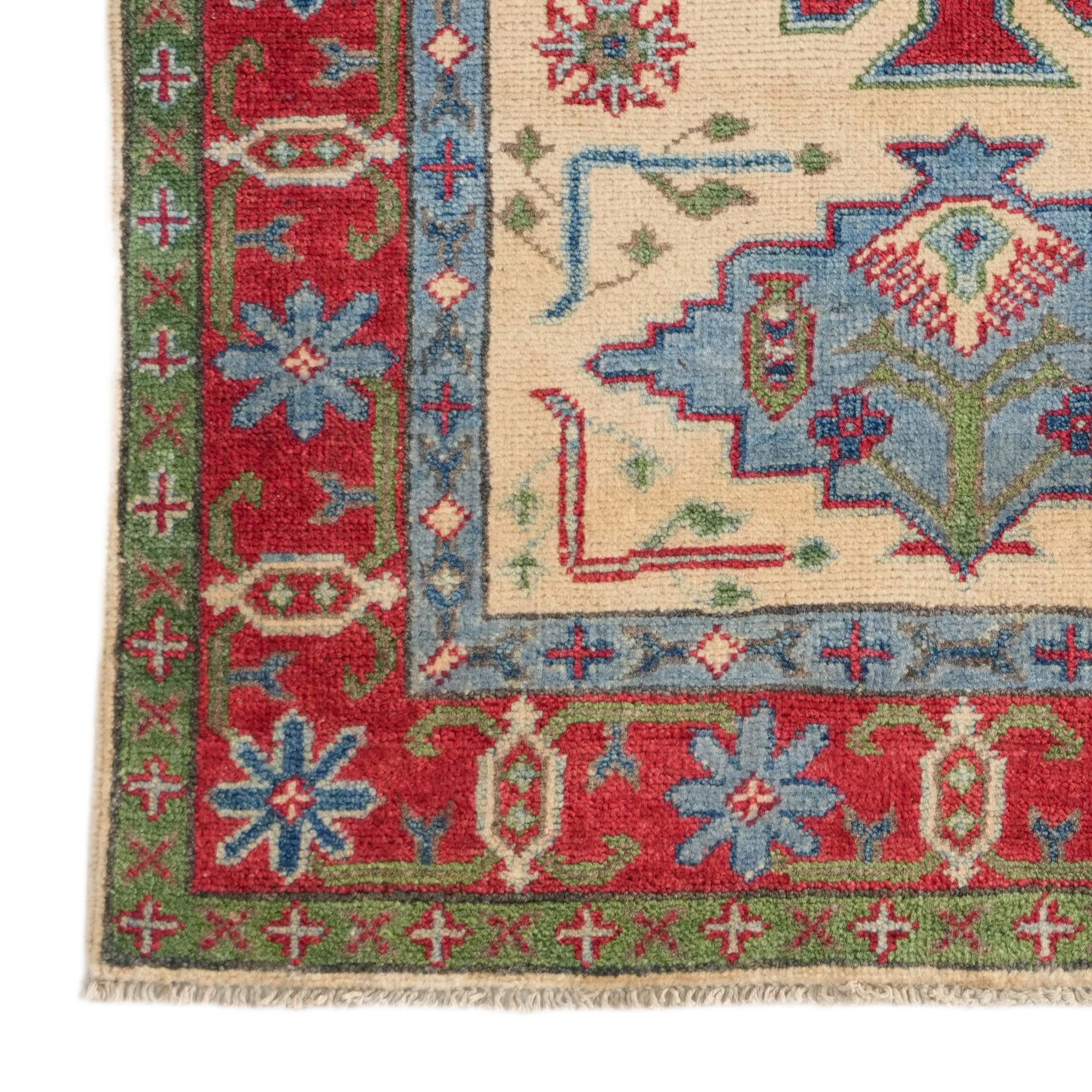 2' 8 x 4' 1 Hand Knotted Kazak Rug