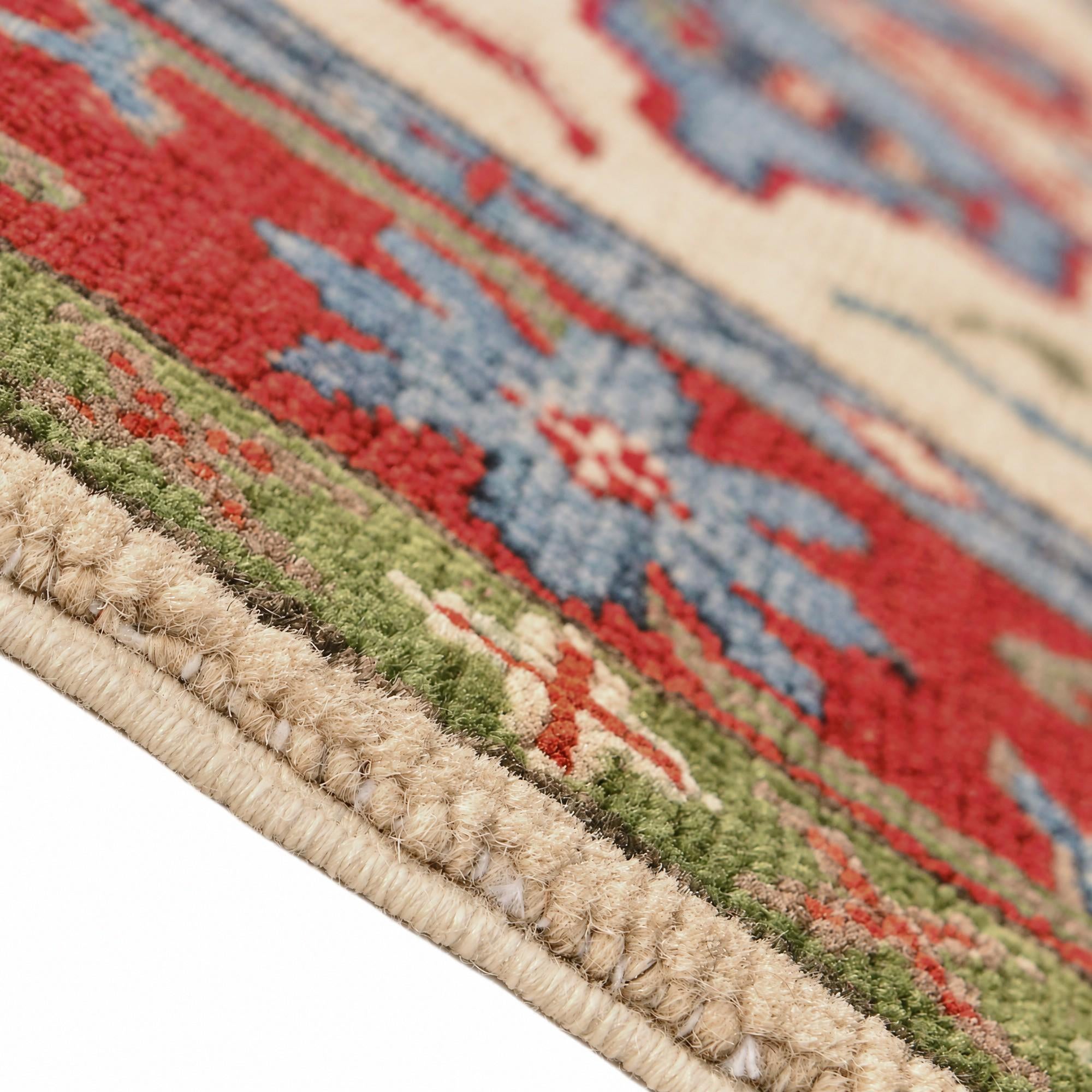 80cm x 125cm Hand Knotted Kazak Rug
