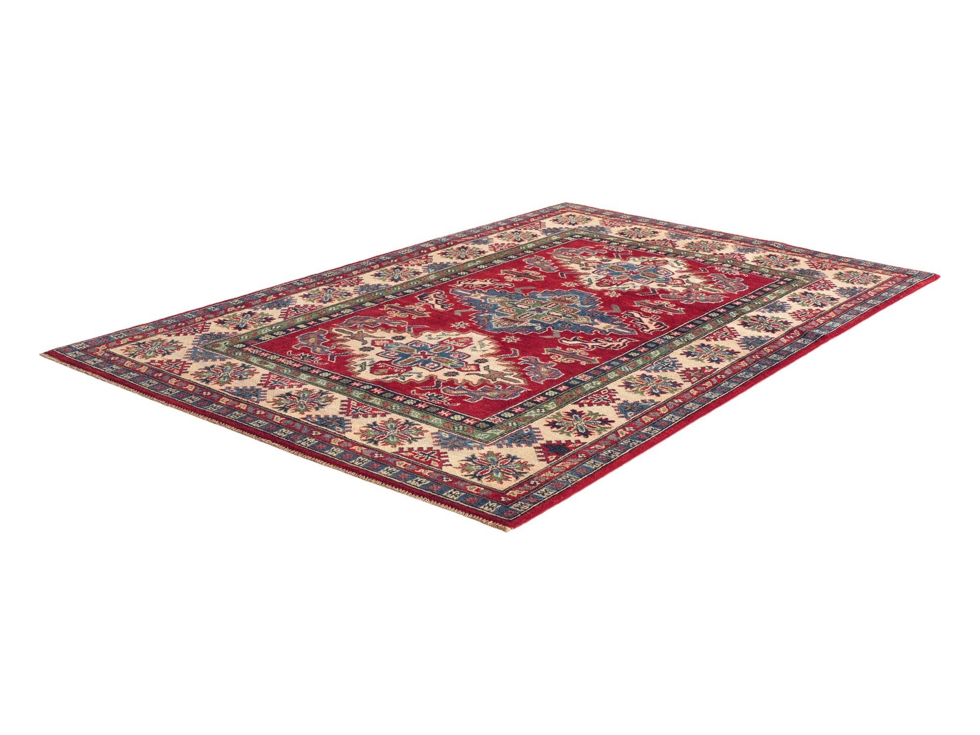 4' 10 x 7' 3 Hand Knotted Kazak Rug
