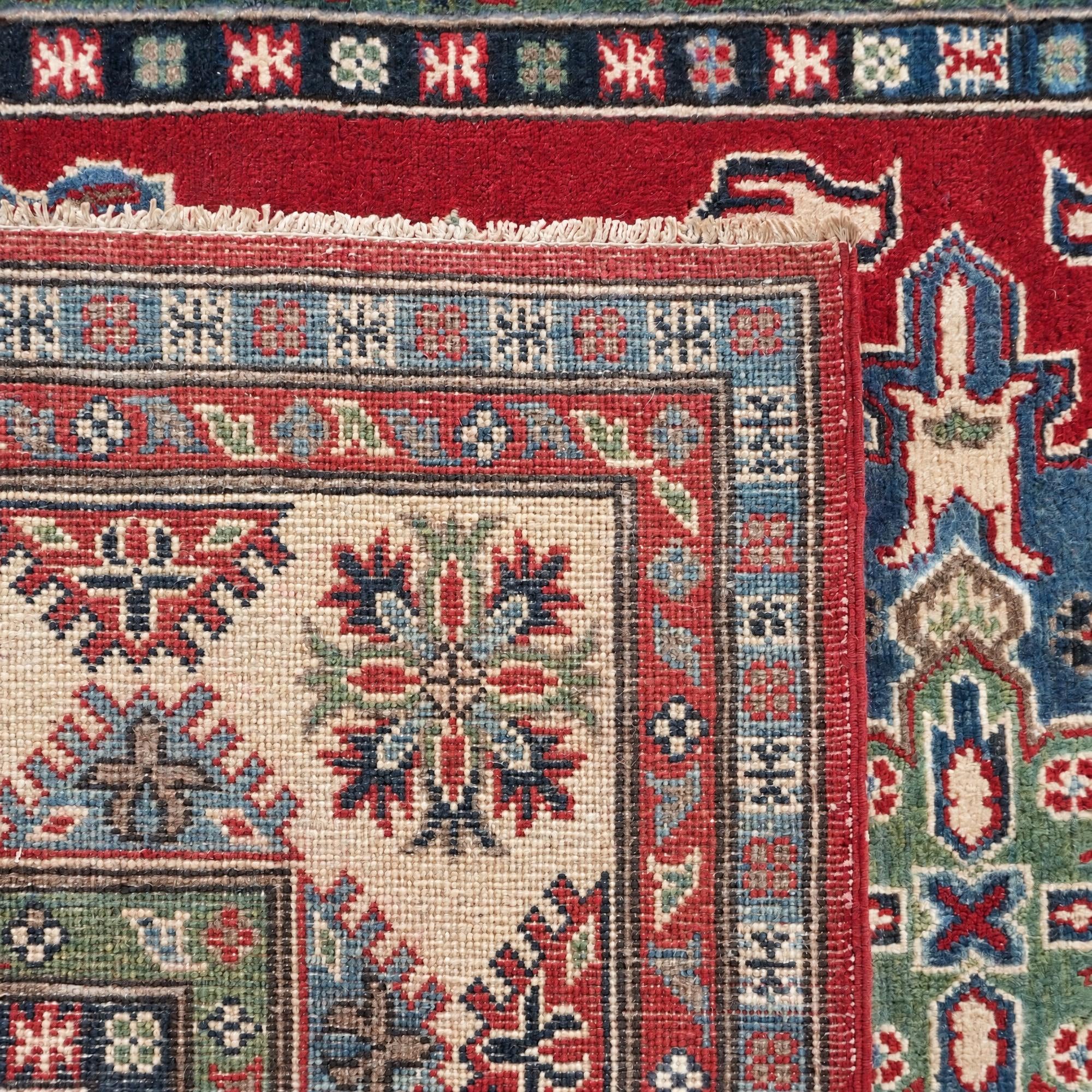4' 10 x 7' 3 Hand Knotted Kazak Rug