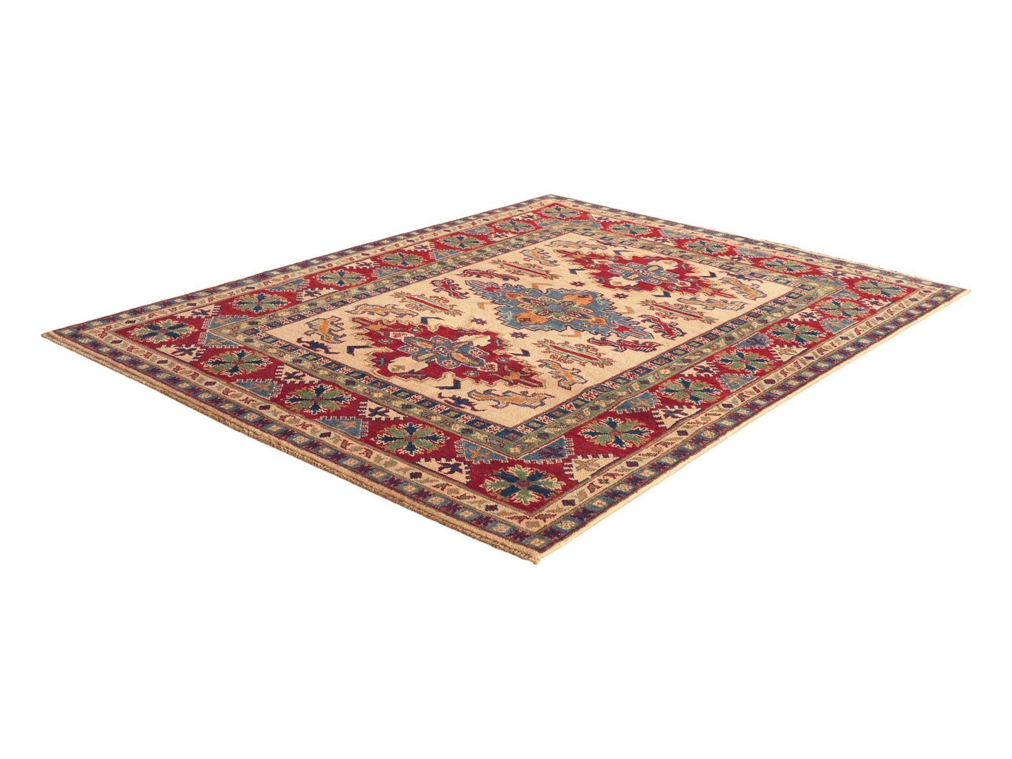 5' x 6' 8 Hand Knotted Kazak Rug
