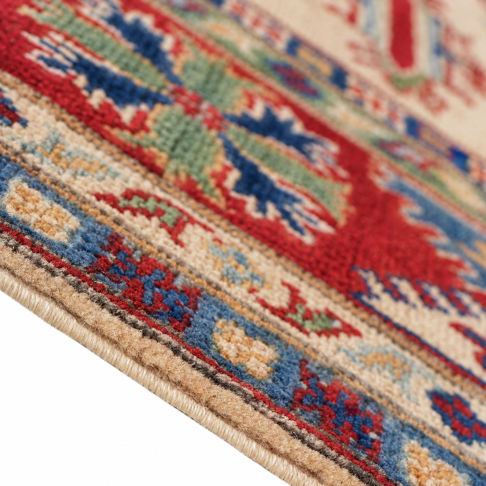 5' x 6' 8 Hand Knotted Kazak Rug
