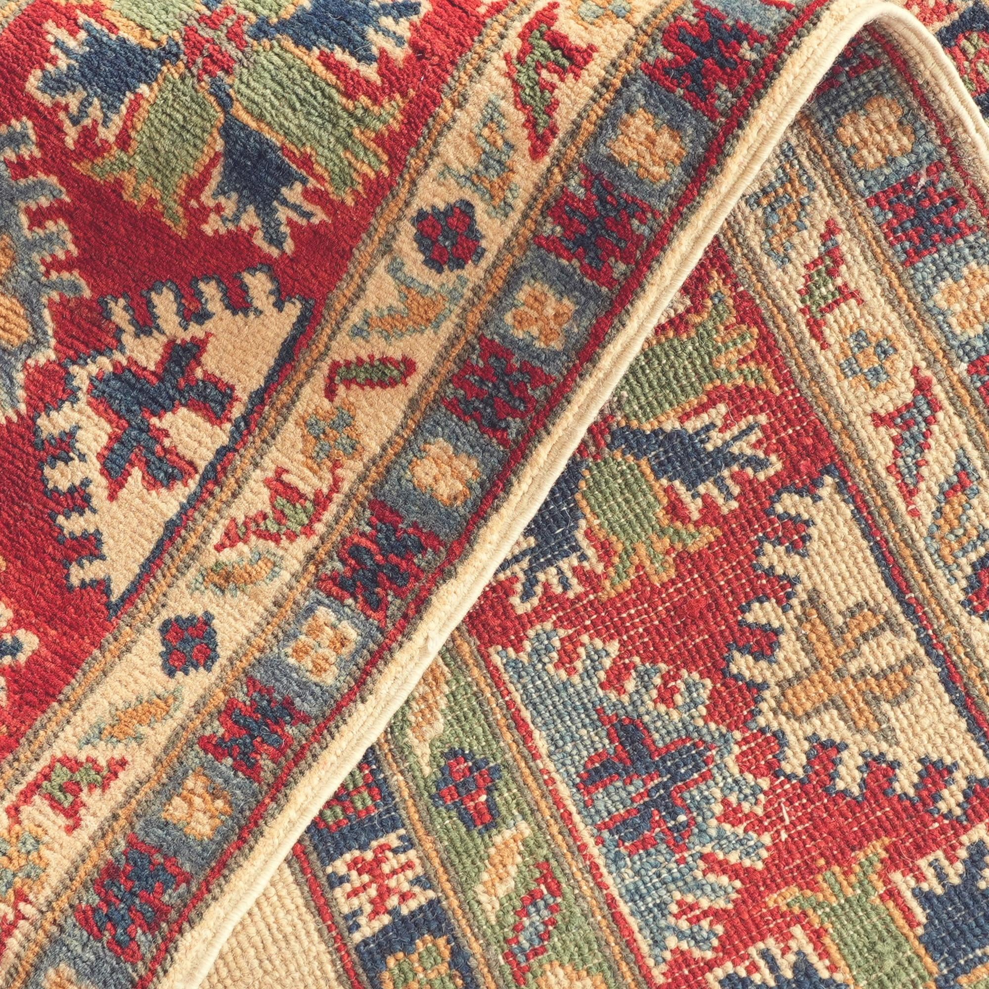 5' x 6' 8 Hand Knotted Kazak Rug