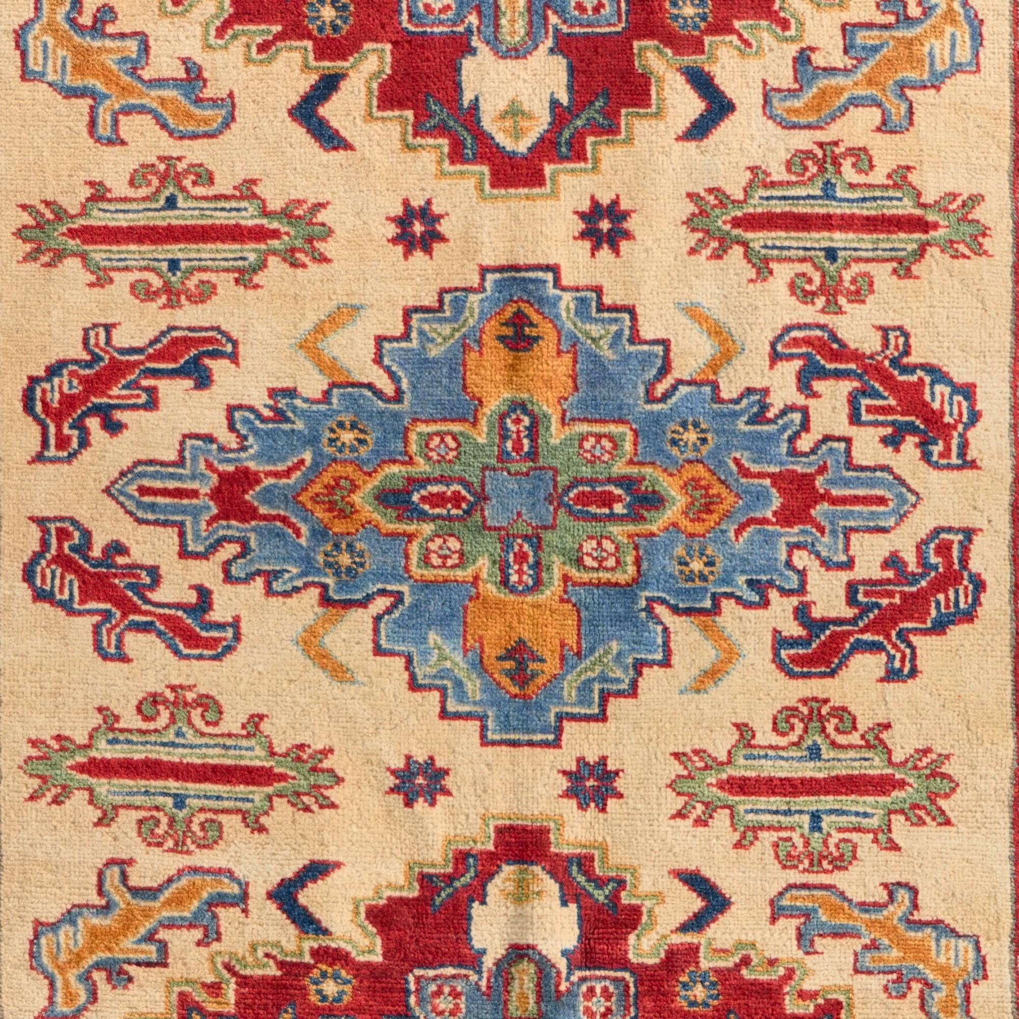 5' x 6' 8 Hand Knotted Kazak Rug