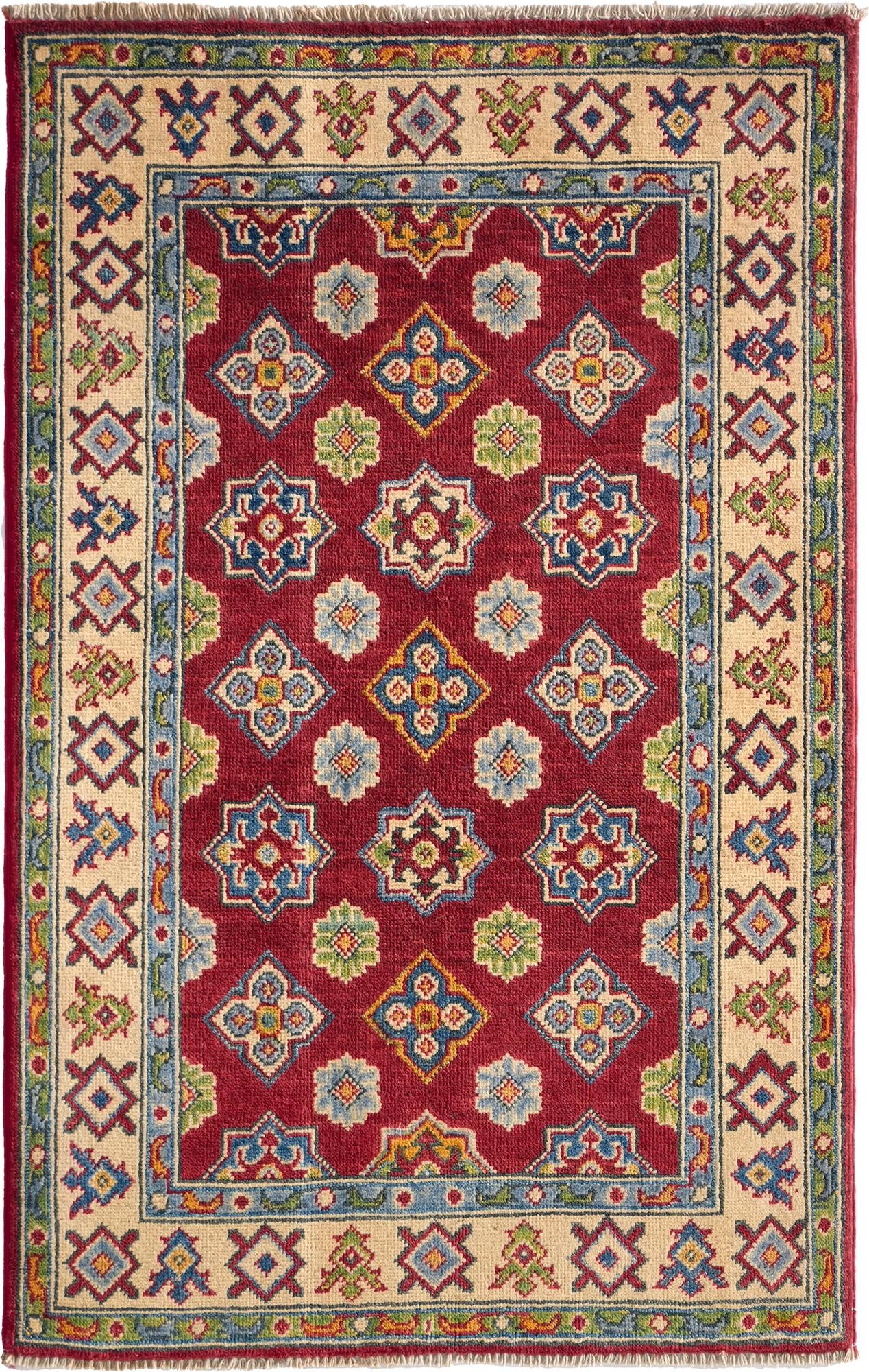 Detail image 2 of 10: 2' 7 x 4' 2 Hand Knotted Kazak Rug