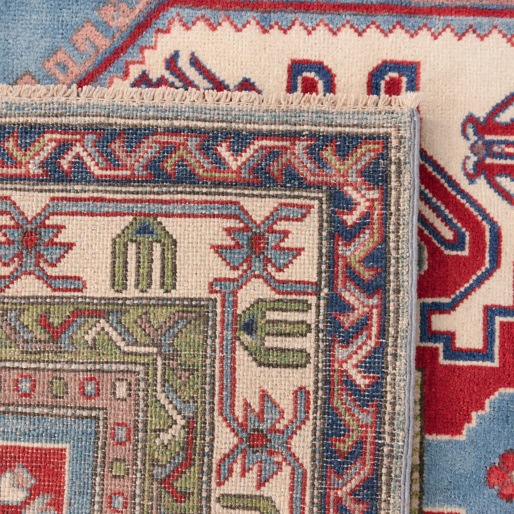 150cm x 215cm Hand Knotted Kazak Rug