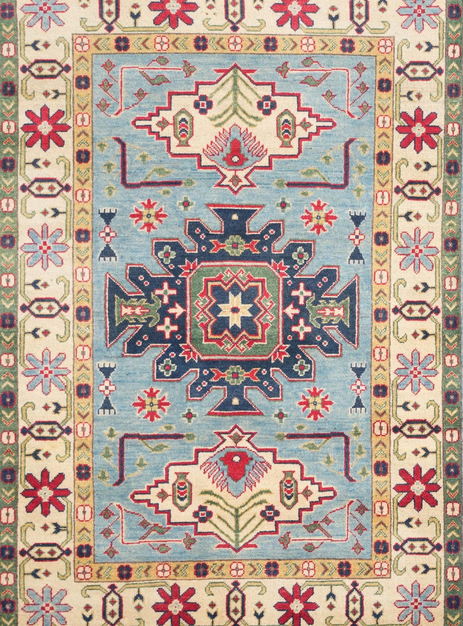 4' 2 x 6' 1 Hand Knotted Kazak Rug