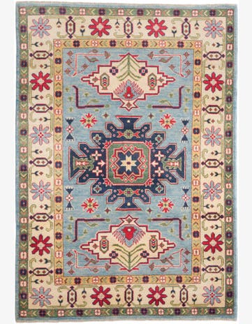 4' 2 x 6' 1 Hand Knotted Kazak Rug