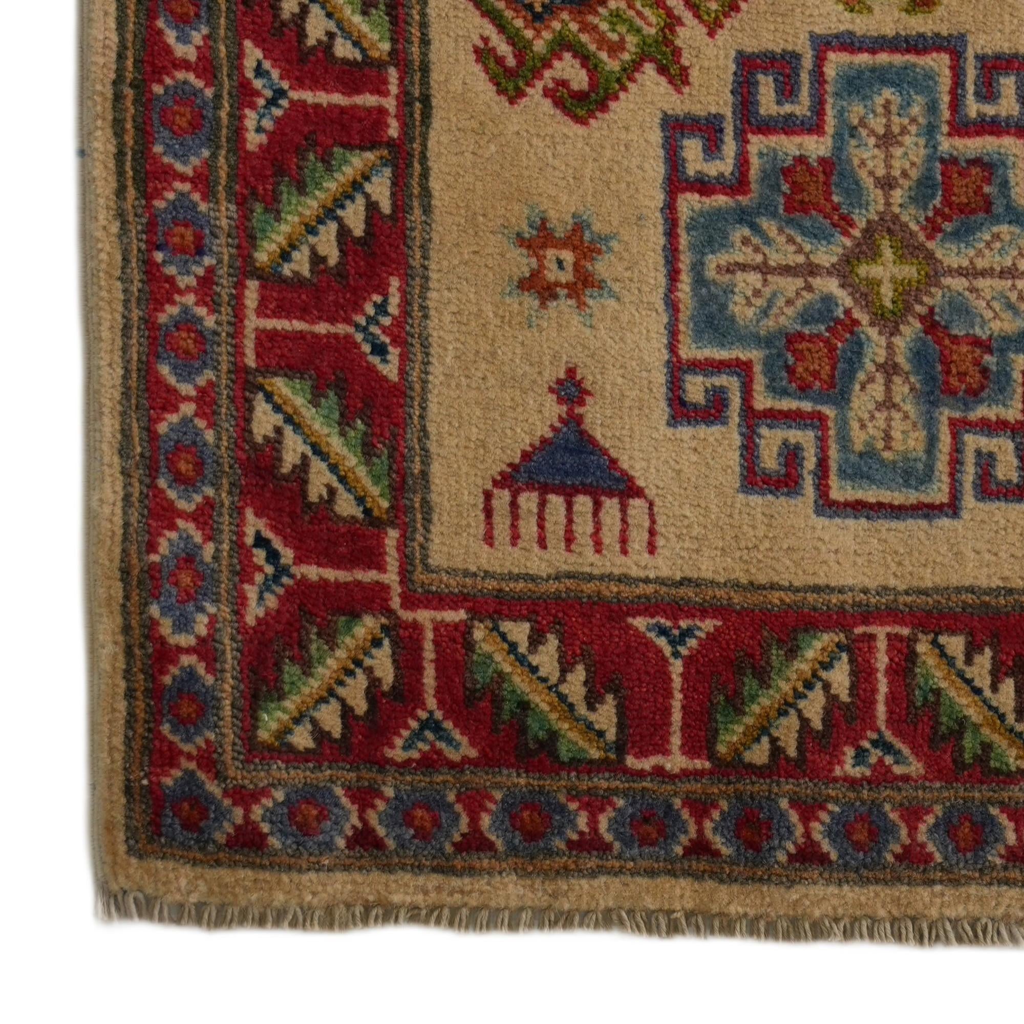 65cm x 95cm Hand Knotted Kazak Rug