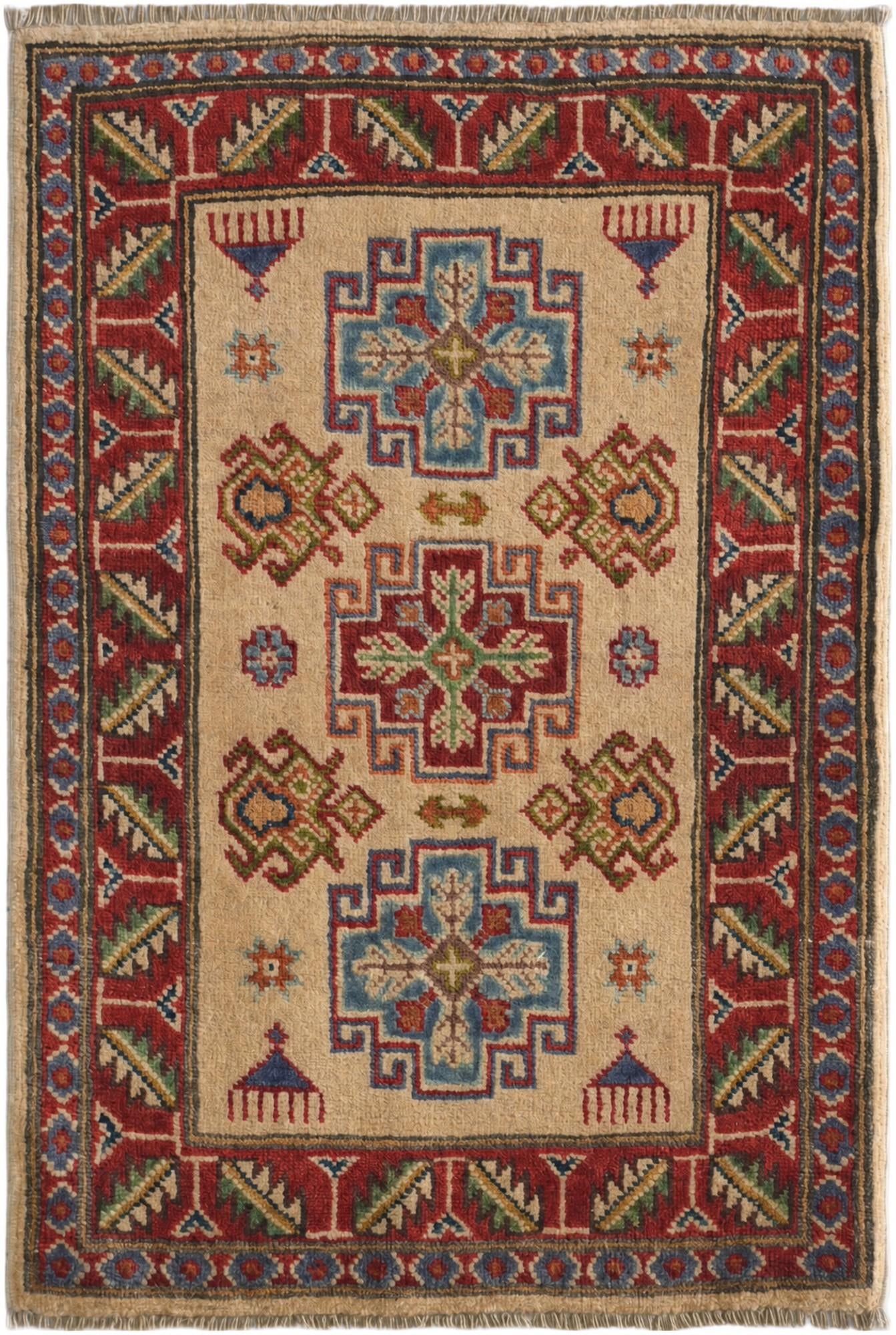 2' 2 x 3' 2 Hand Knotted Kazak Rug