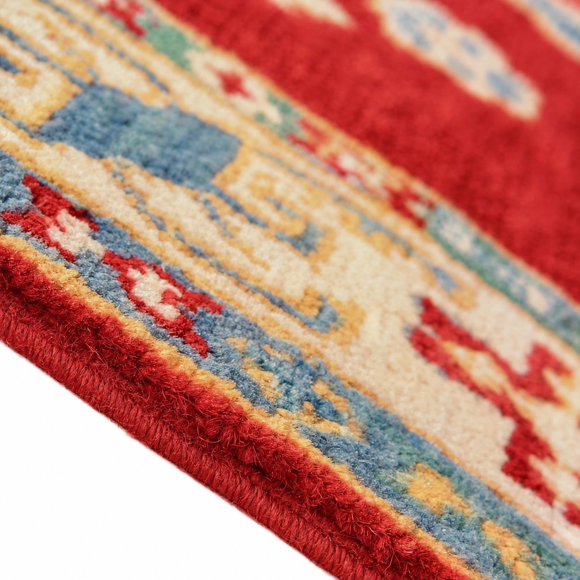 100cm x 155cm Hand Knotted Kazak Rug