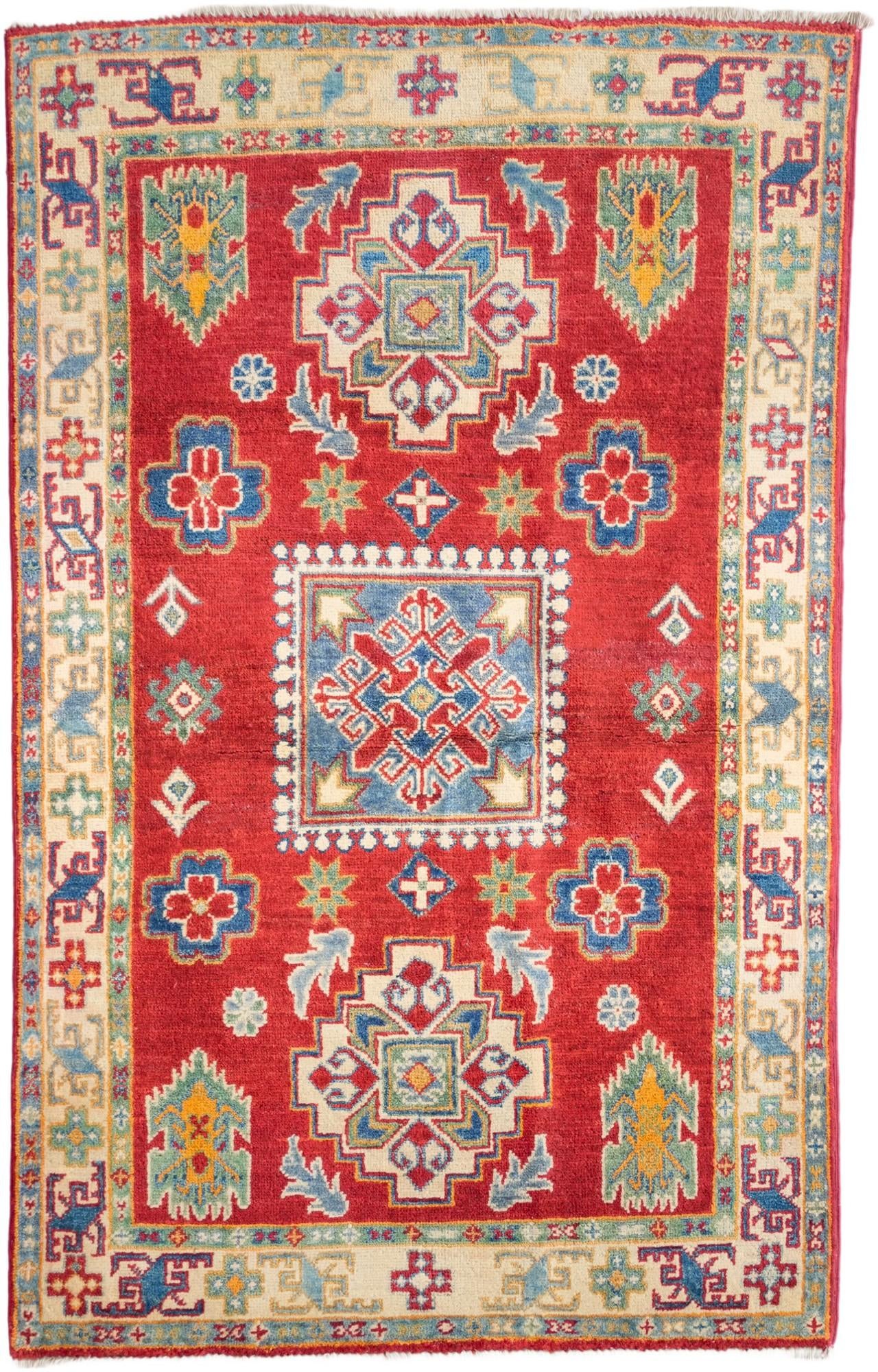 3' 3 x 5' 1 Hand Knotted Kazak Rug