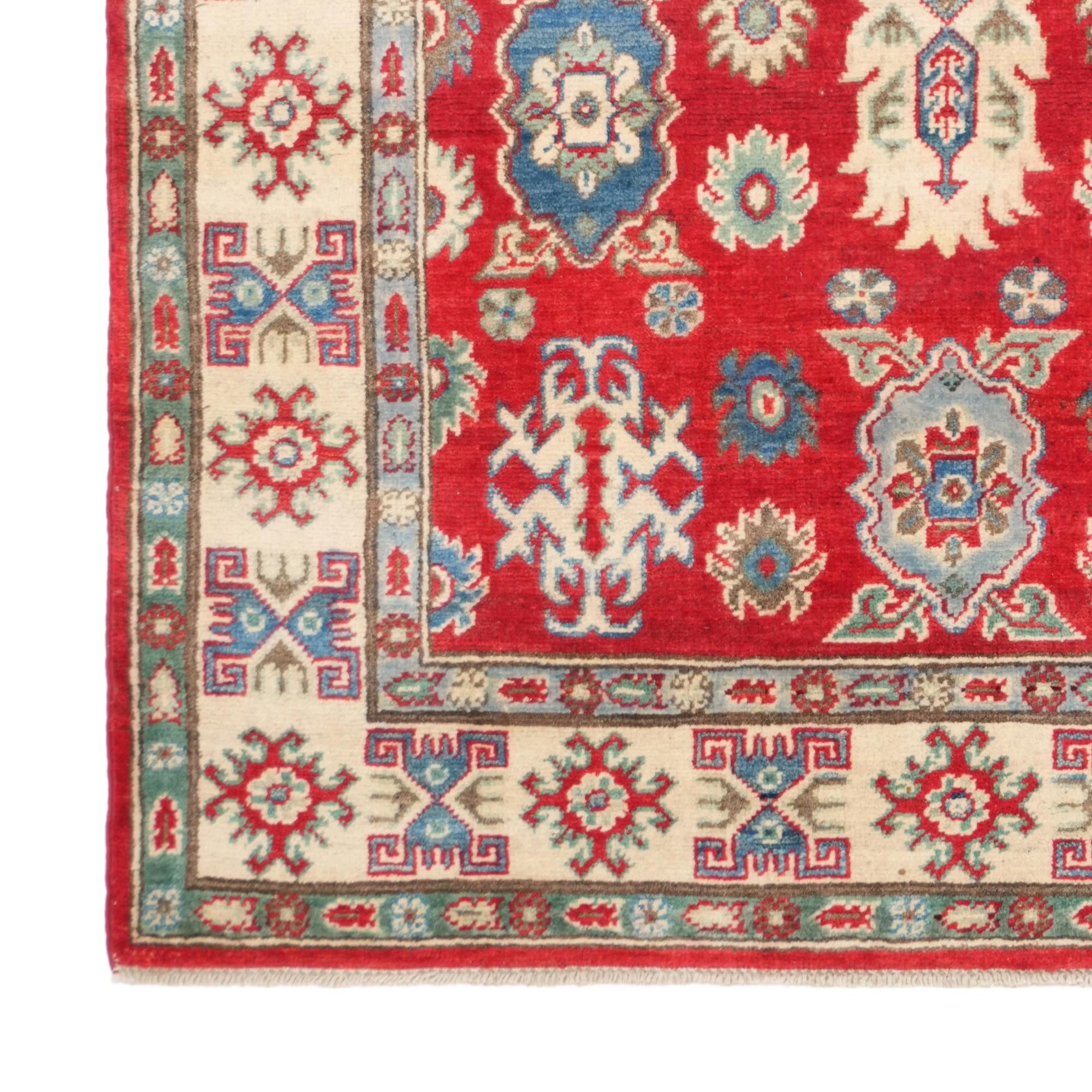 4' 2 x 6' 1 Hand Knotted Kazak Rug