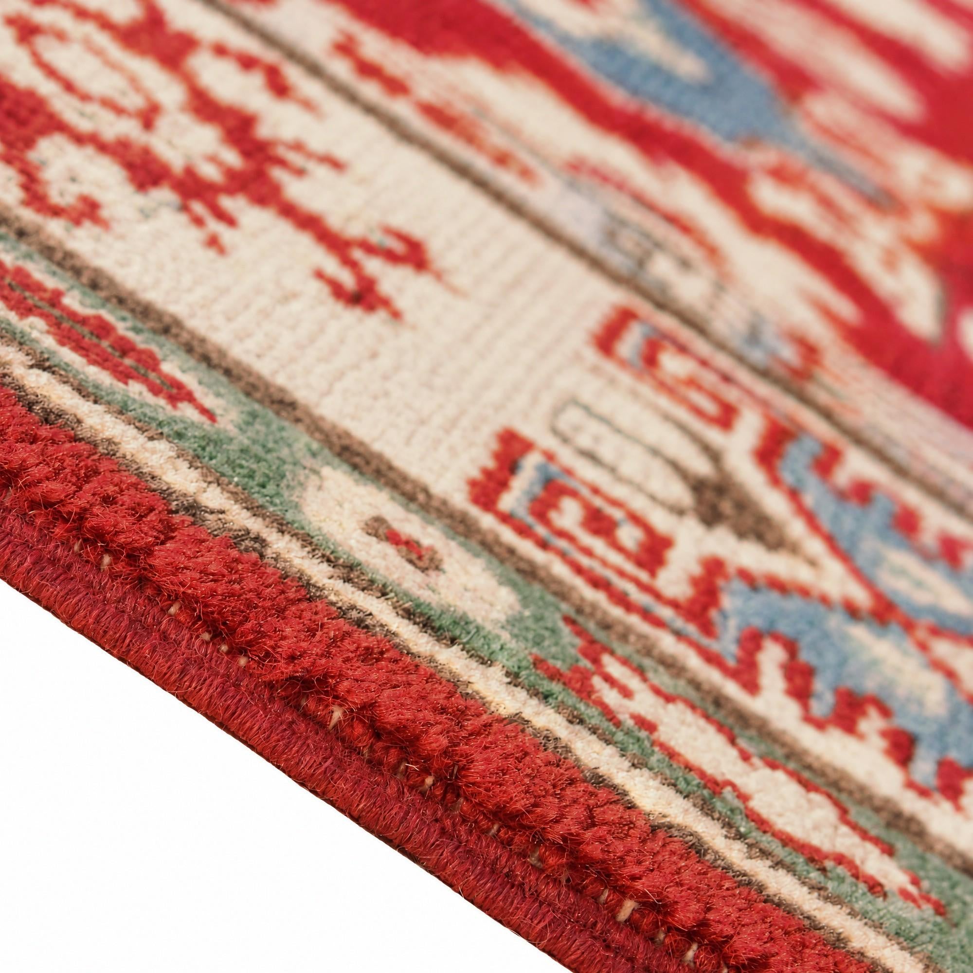 4' 2 x 6' 1 Hand Knotted Kazak Rug