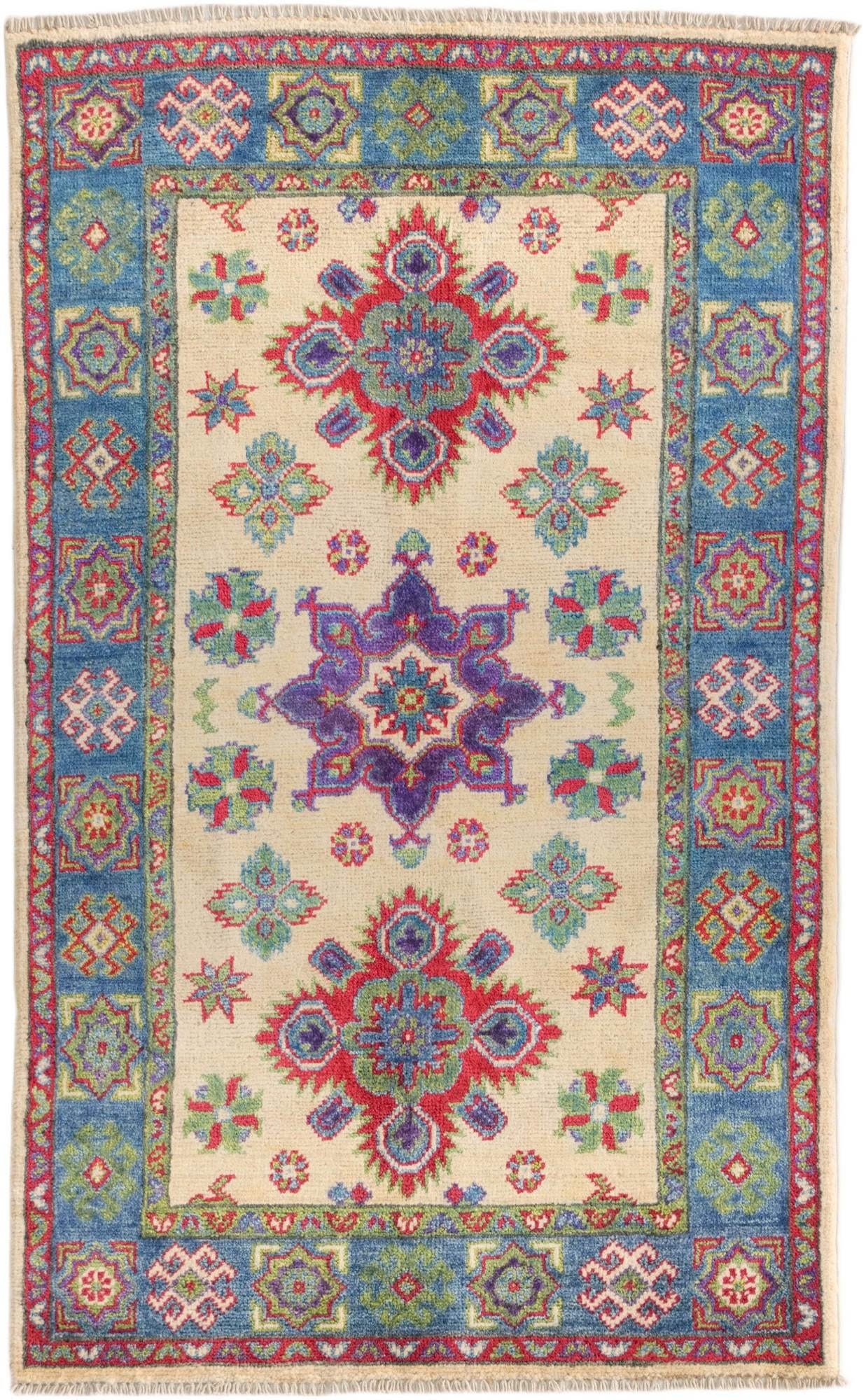 2' 7 x 4' 2 Hand Knotted Kazak Rug