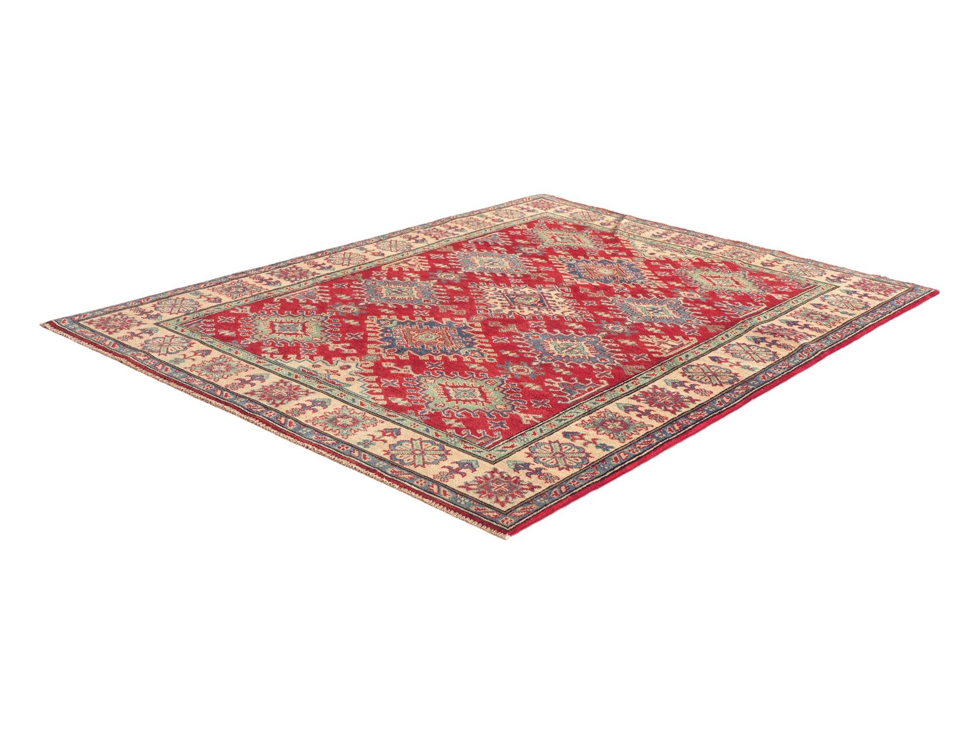 Detail image 4 of 10: 5' x 6' 6 Hand Knotted Kazak Rug