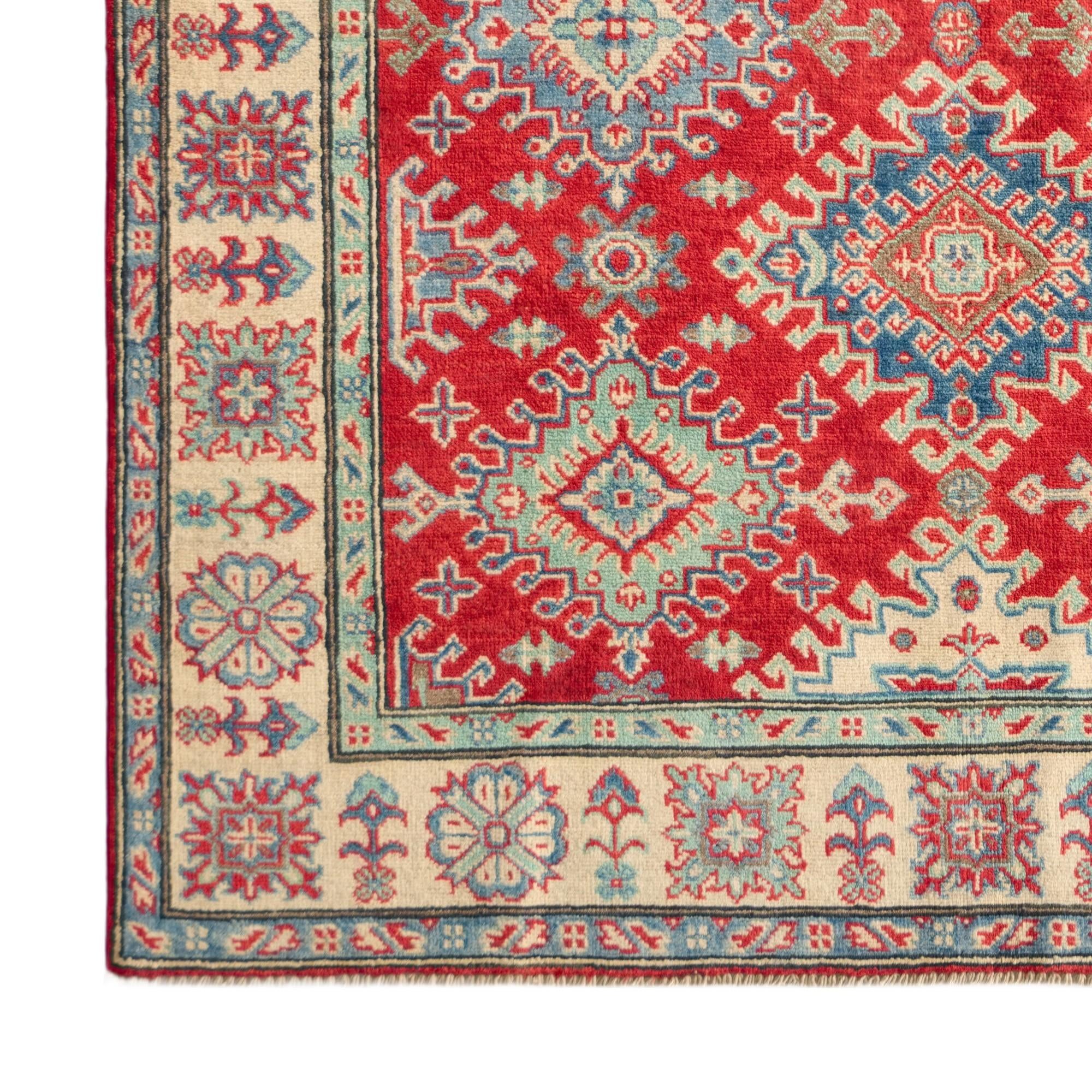 Detail image 7 of 10: 5' x 6' 6 Hand Knotted Kazak Rug