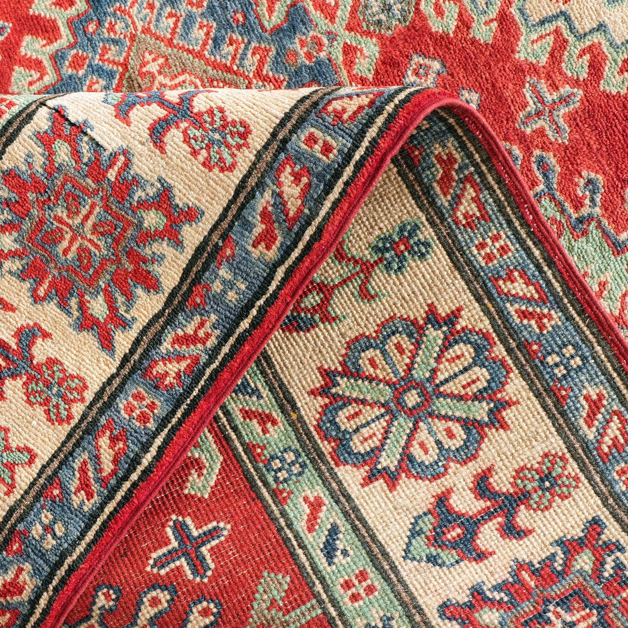 Detail image 8 of 10: 5' x 6' 6 Hand Knotted Kazak Rug