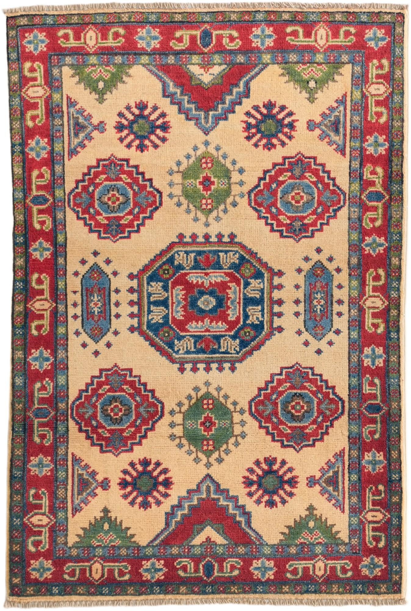 2' 9 x 4' 1 Hand Knotted Kazak Rug