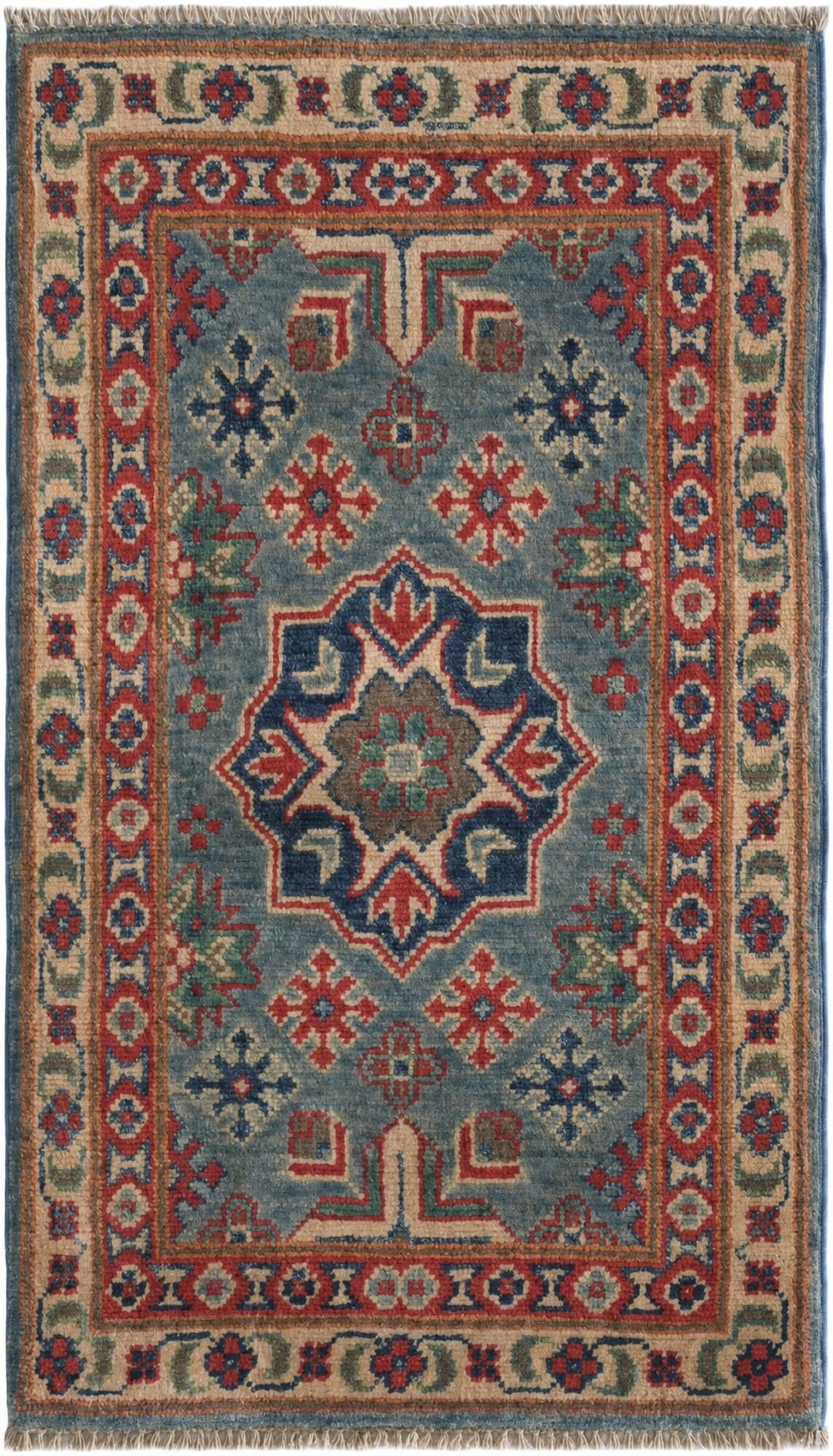 1' 9 x 3' 1 Hand Knotted Kazak Rug