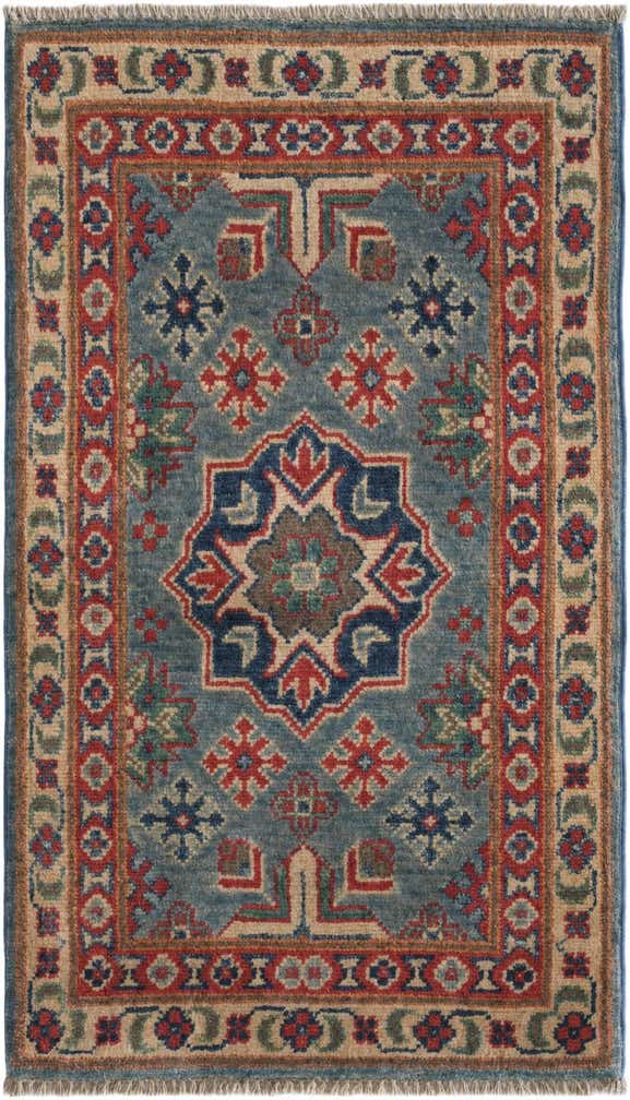 1' 9 x 3' 1 Hand Knotted Kazak Rug