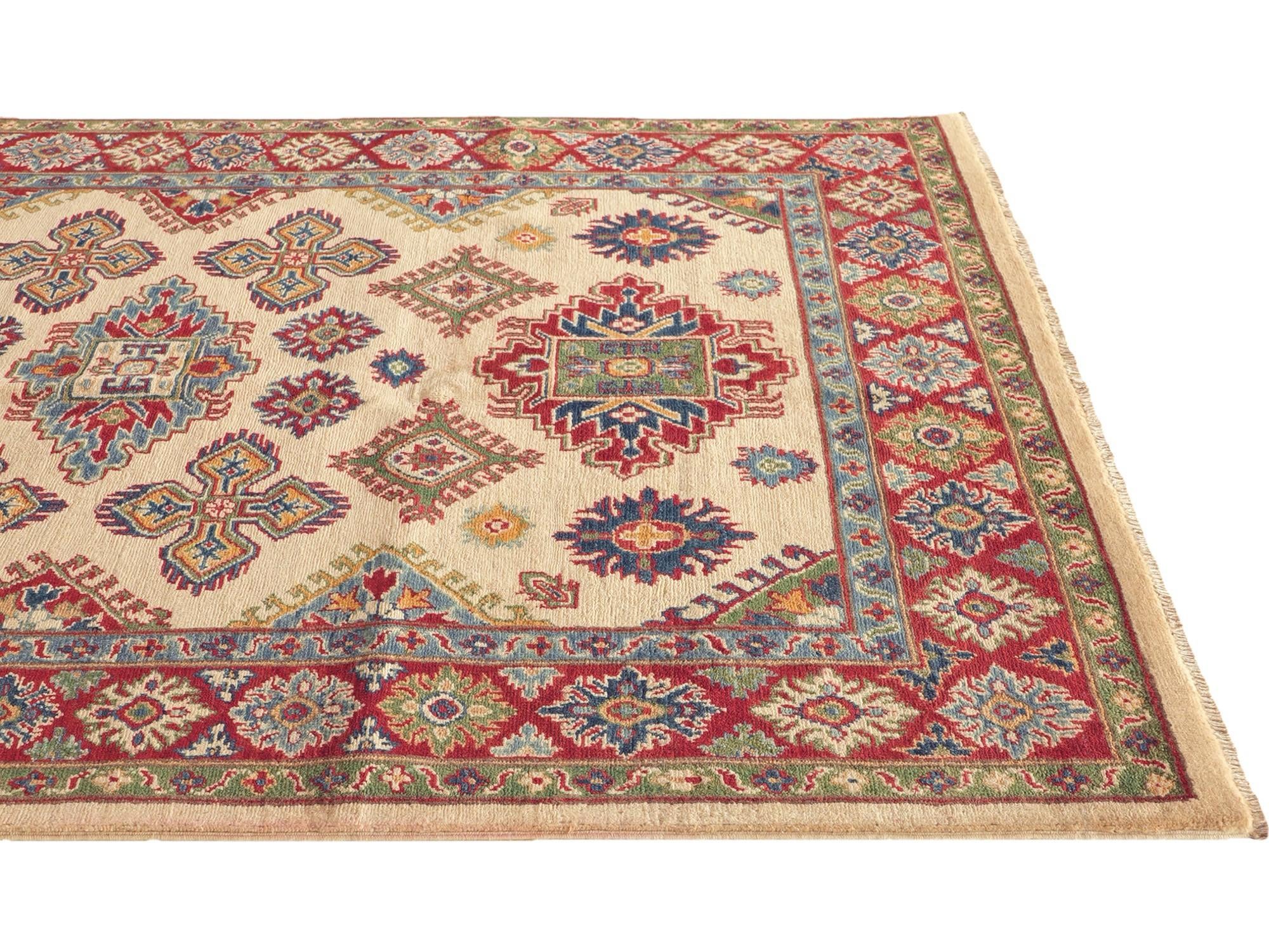 Detail image 6 of 10: 5' 3 x 6' 9 Hand Knotted Kazak Rug