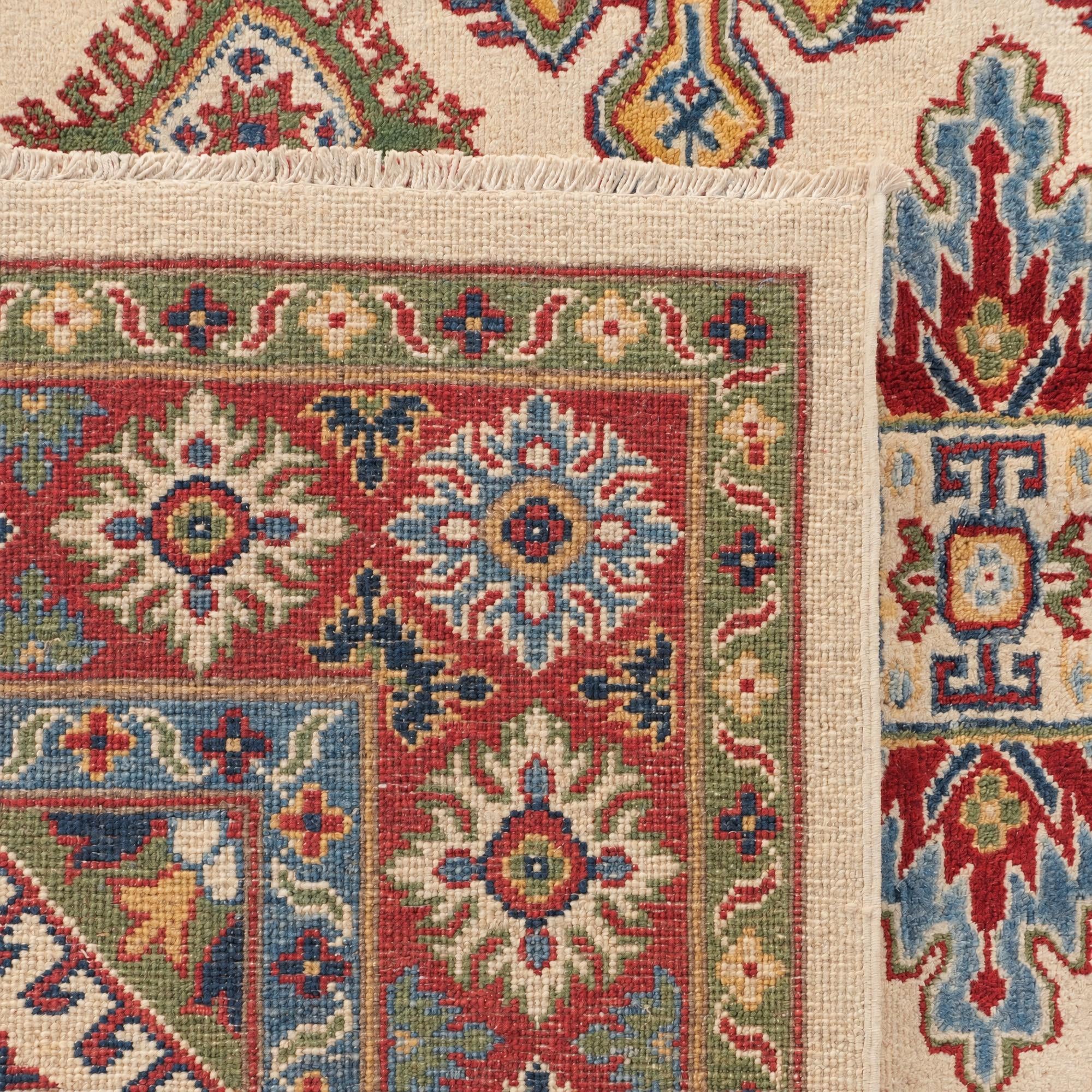 160cm x 205cm Hand Knotted Kazak Rug