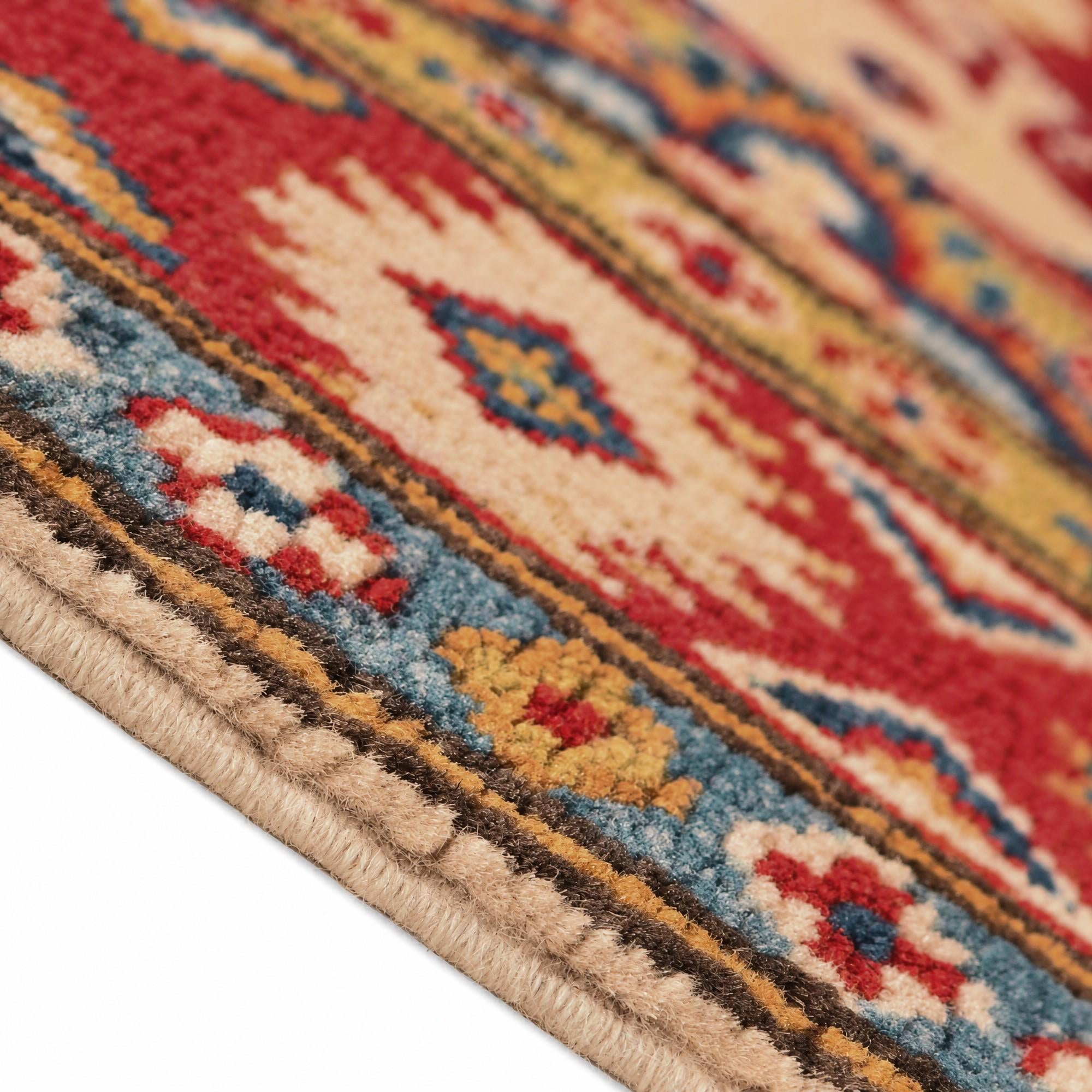 Detail image 8 of 12: 3' 2 x 4' 8 Hand Knotted Kazak Rug