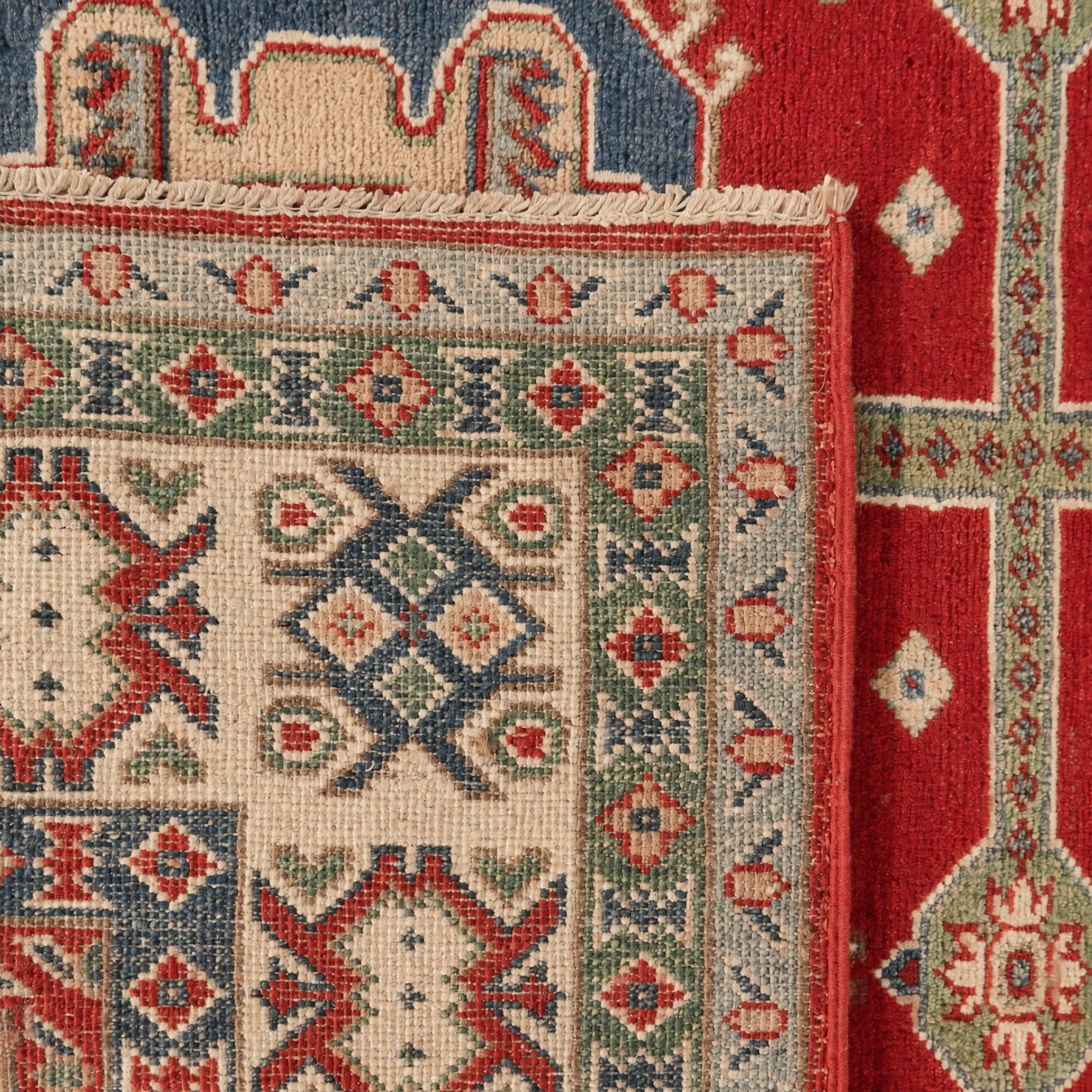 6' 9 x 9' 5 Hand Knotted Kazak Rug