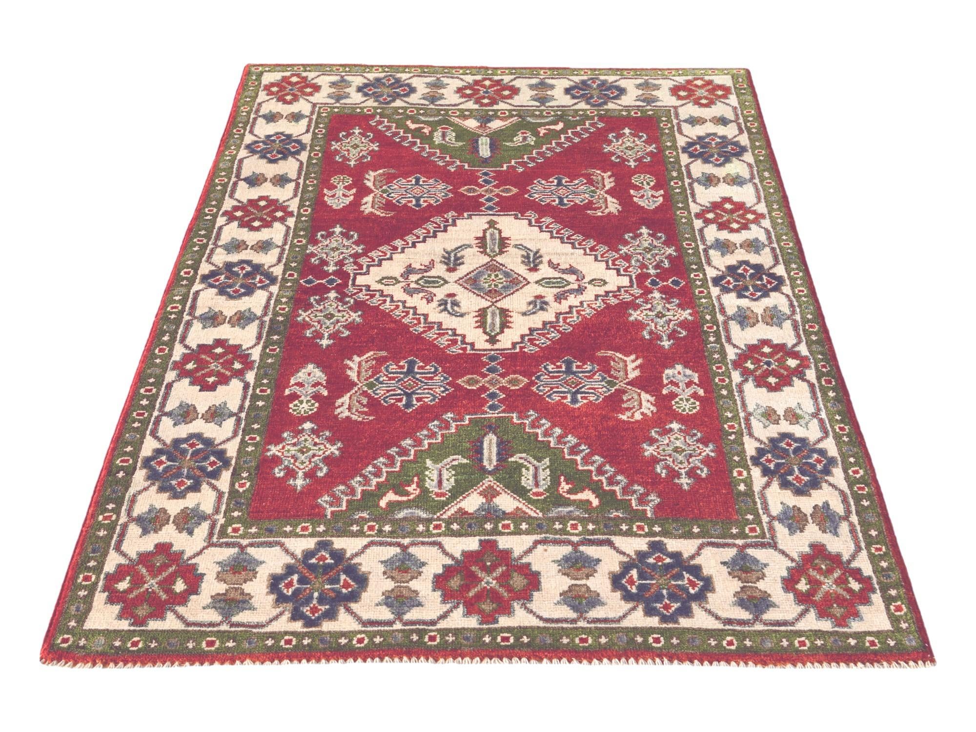 3' 5 x 5' 1 Hand Knotted Kazak Rug