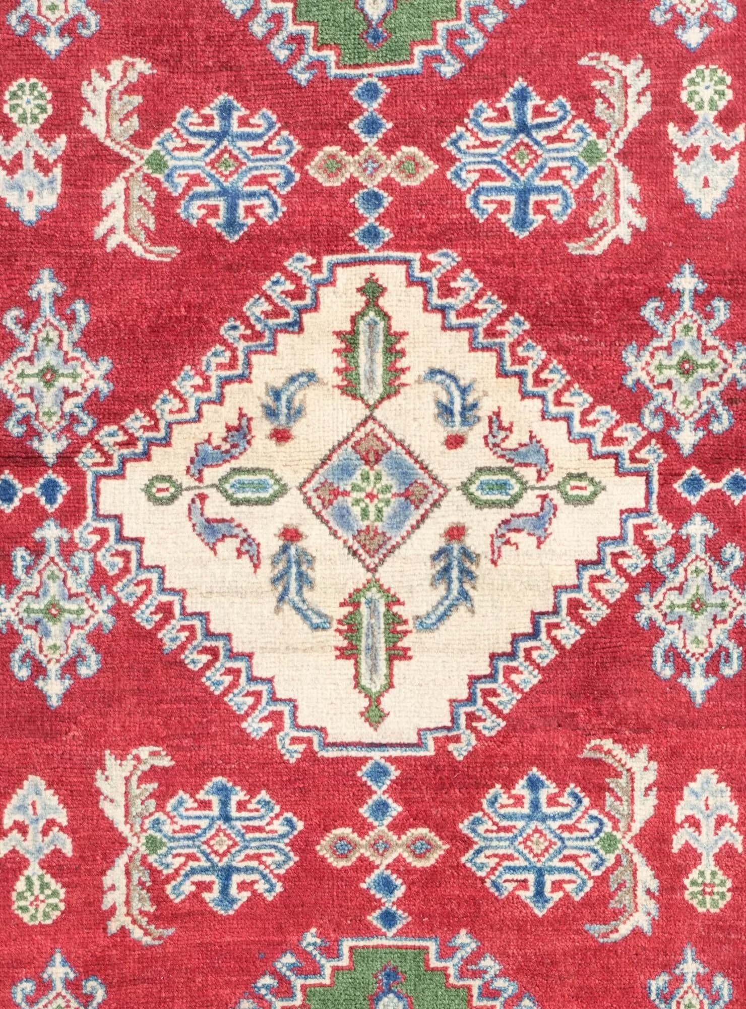 3' 5 x 5' 1 Hand Knotted Kazak Rug