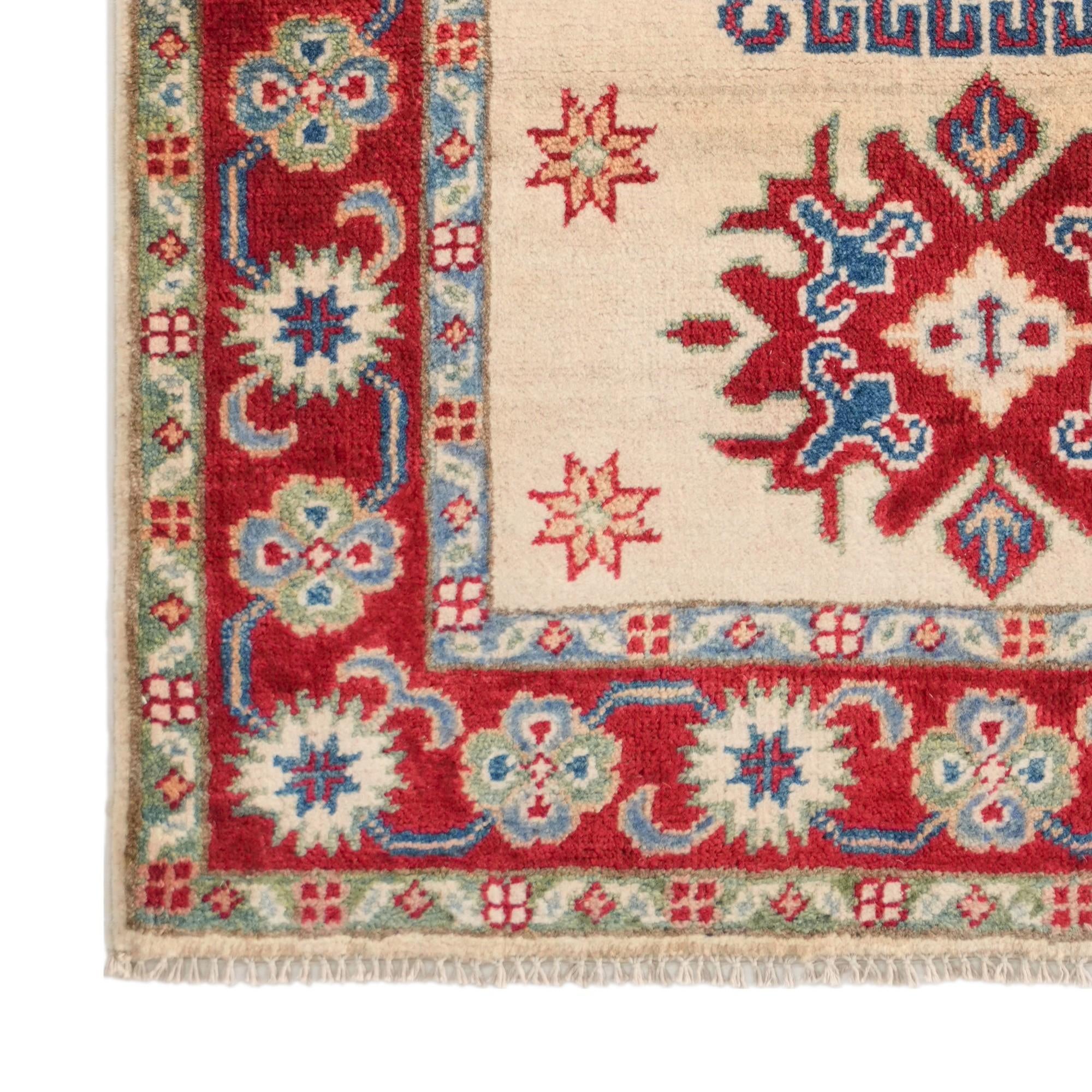 Detail image 7 of 12: 2' 7 x 4' 2 Hand Knotted Kazak Rug