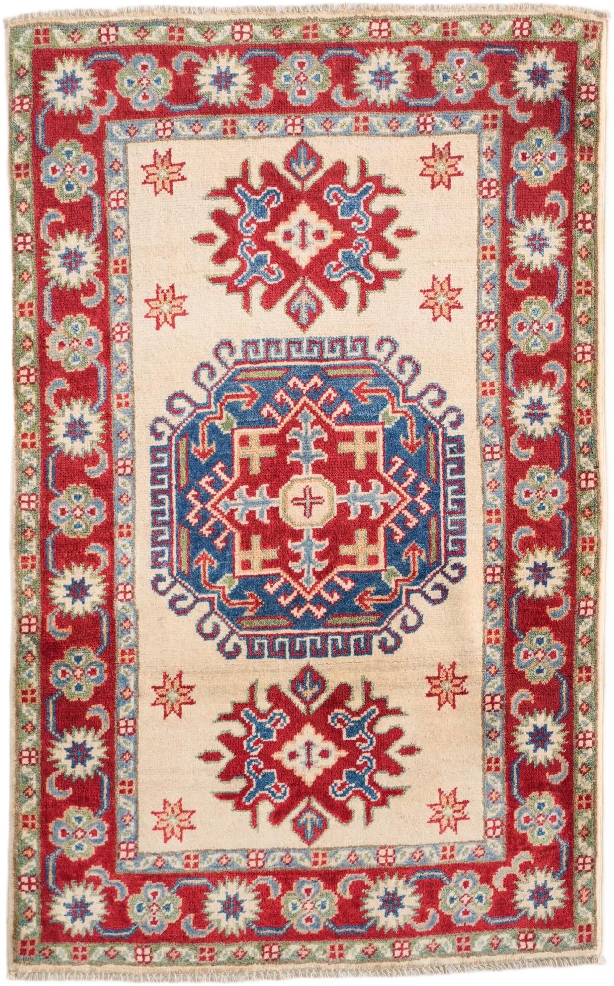 2' 7 x 4' 2 Hand Knotted Kazak Rug