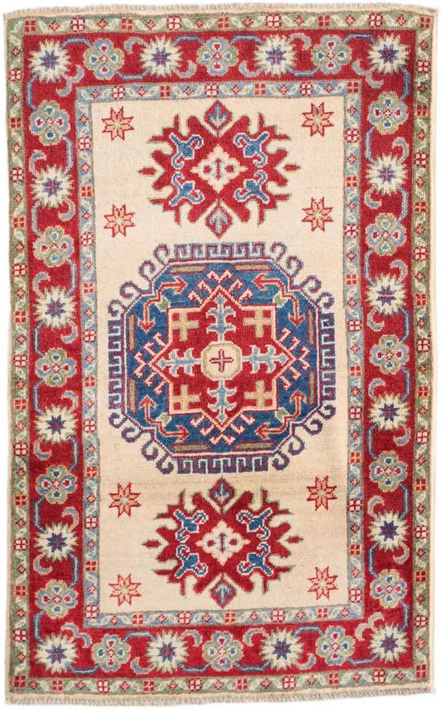 2' 7 x 4' 2 Hand Knotted Kazak Rug