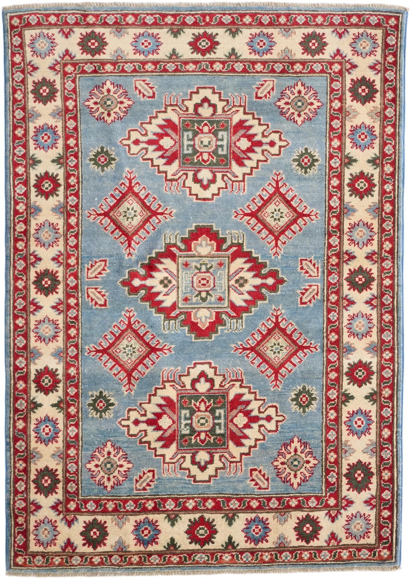 3' 7 x 5' 1 Hand Knotted Kazak Rug