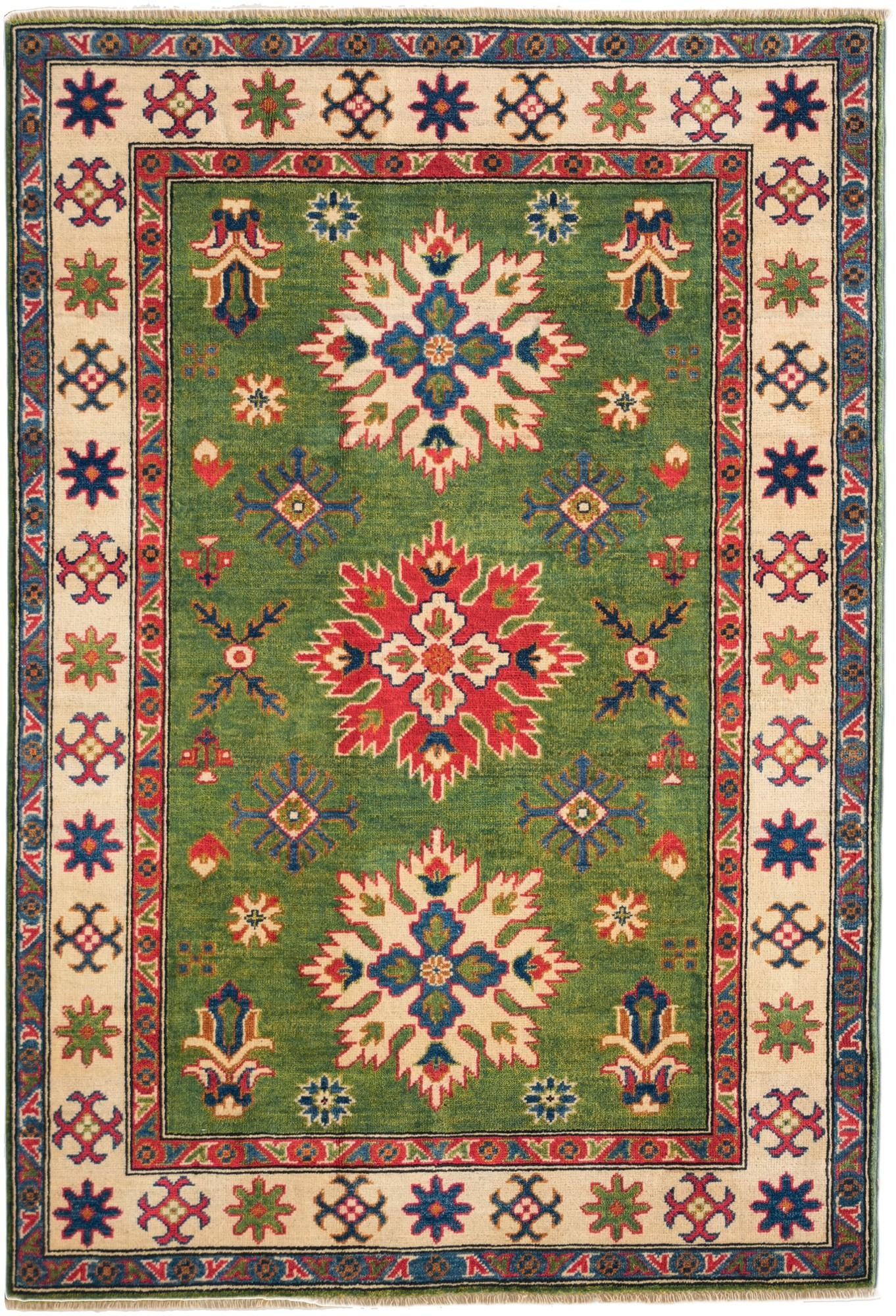 4' 1 x 6' Hand Knotted Kazak Rug