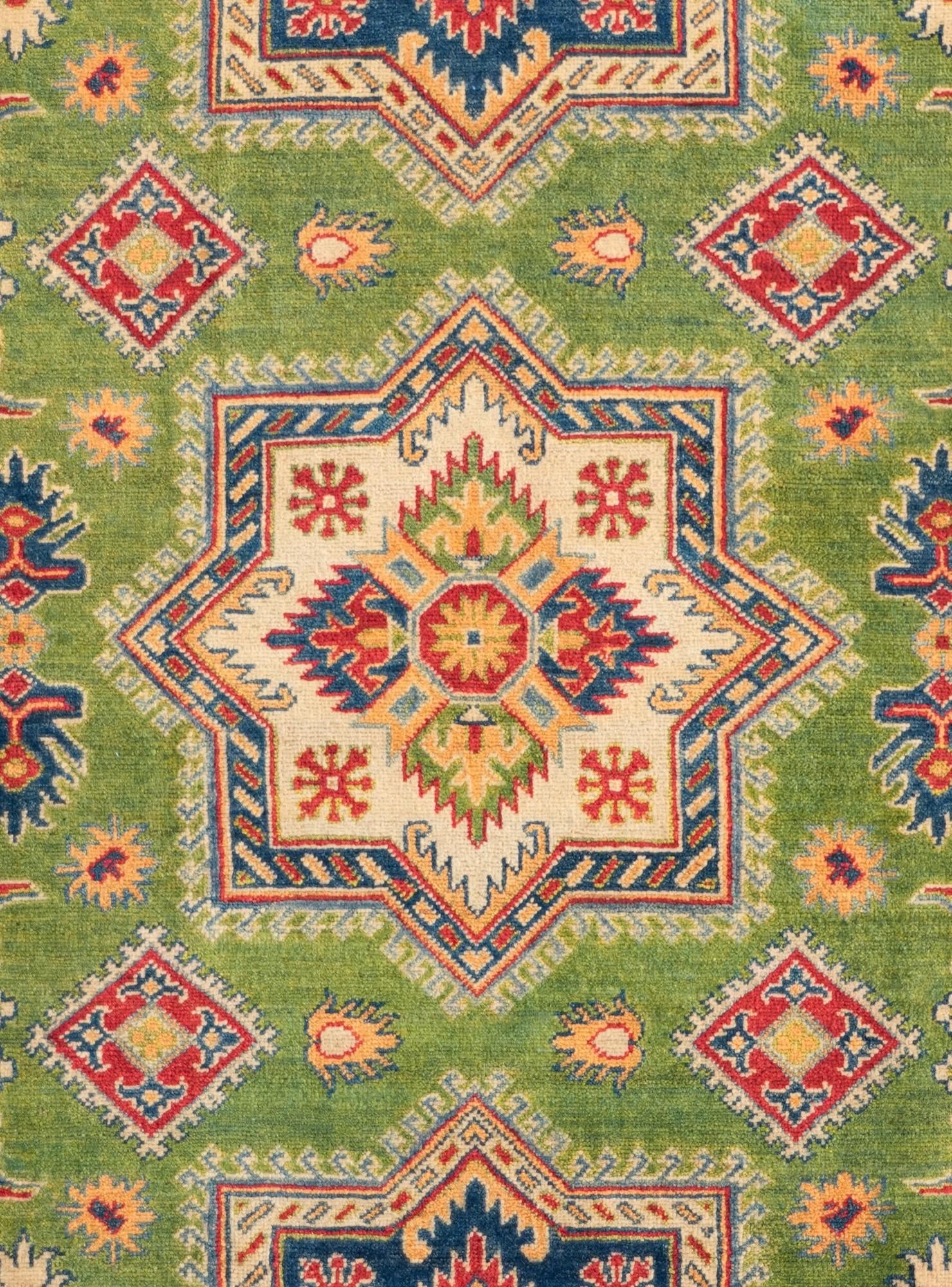 6' 4 x 8' 11 Hand Knotted Kazak Rug