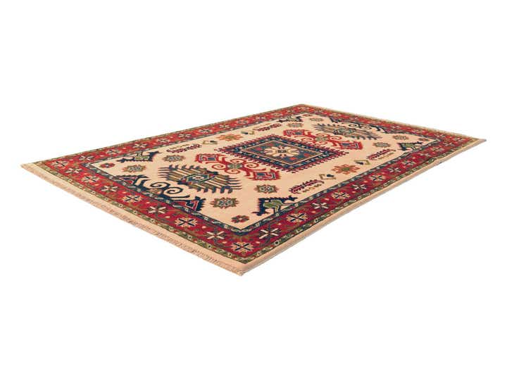 4' x 6' 2 Hand Knotted Kazak Rug