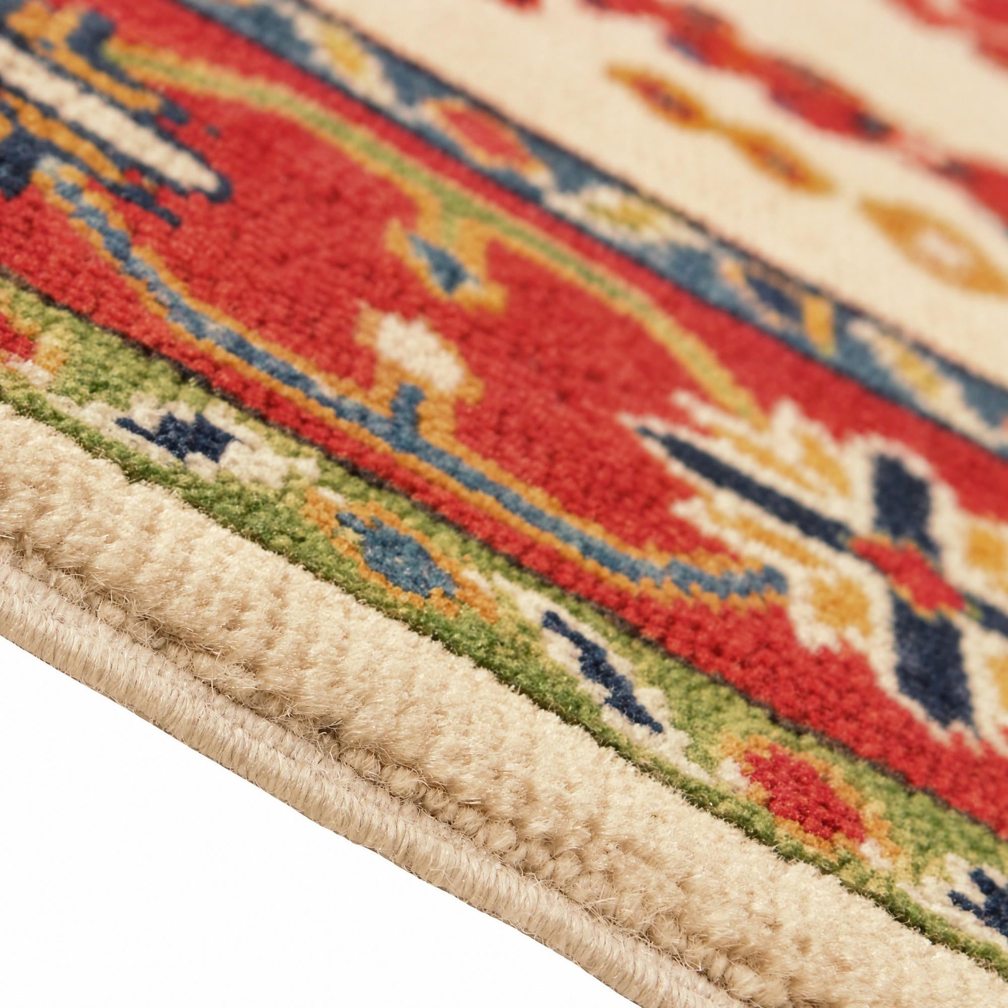 120cm x 185cm Noué main Kazak Tapis