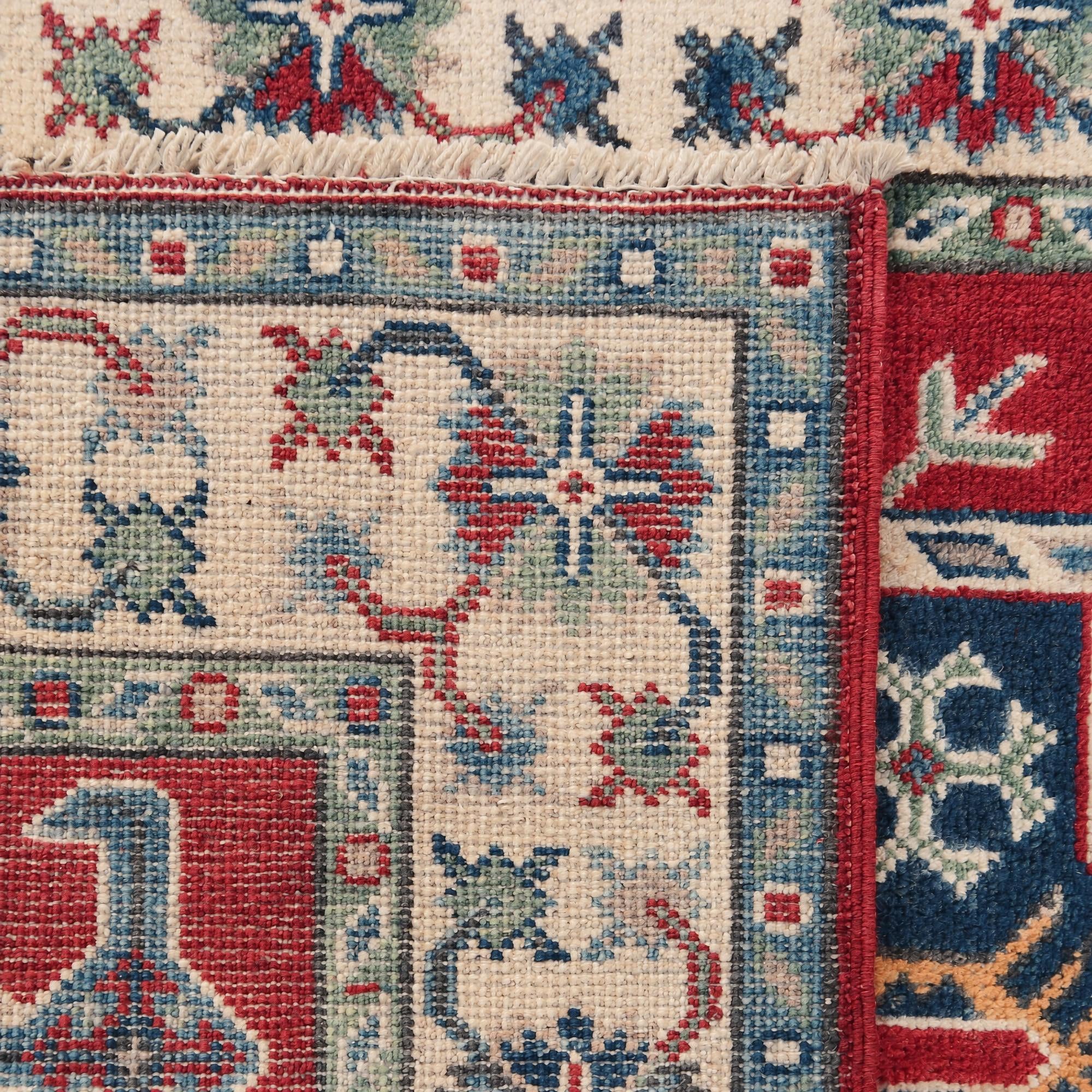 85cm x 125cm Hand Knotted Kazak Rug