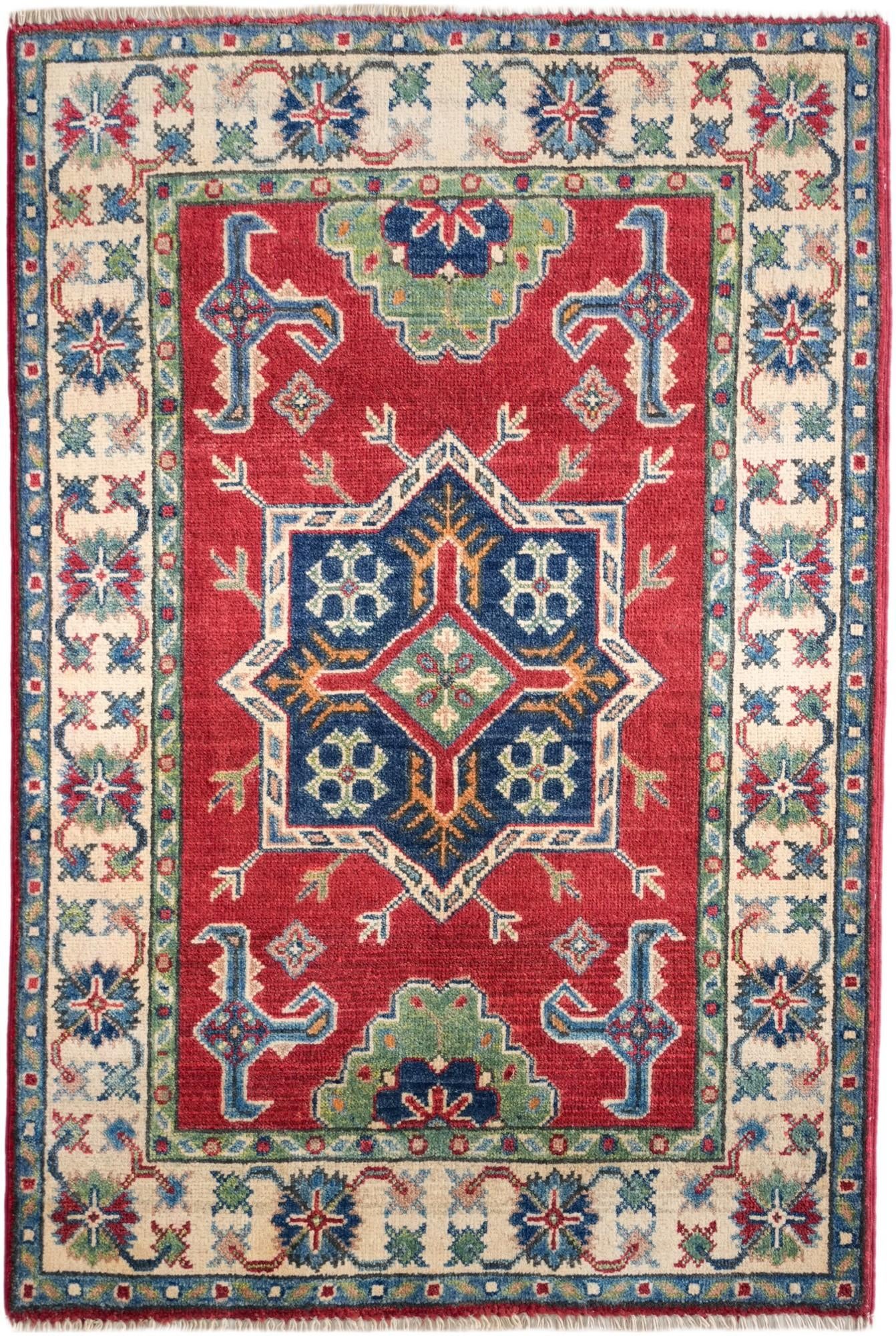 2' 9 x 4' 1 Hand Knotted Kazak Rug