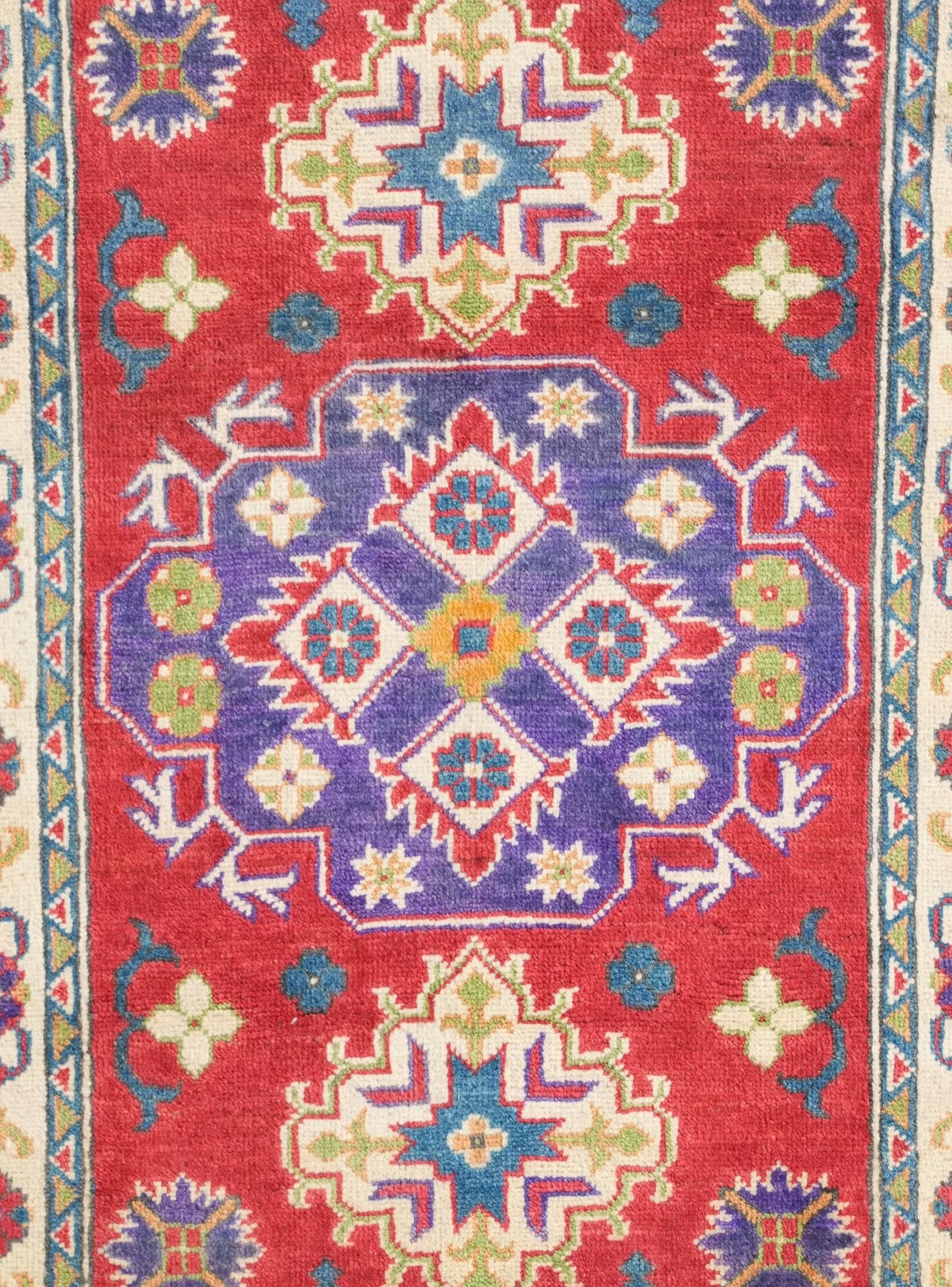 2' 10 x 4' 2 Hand Knotted Kazak Rug