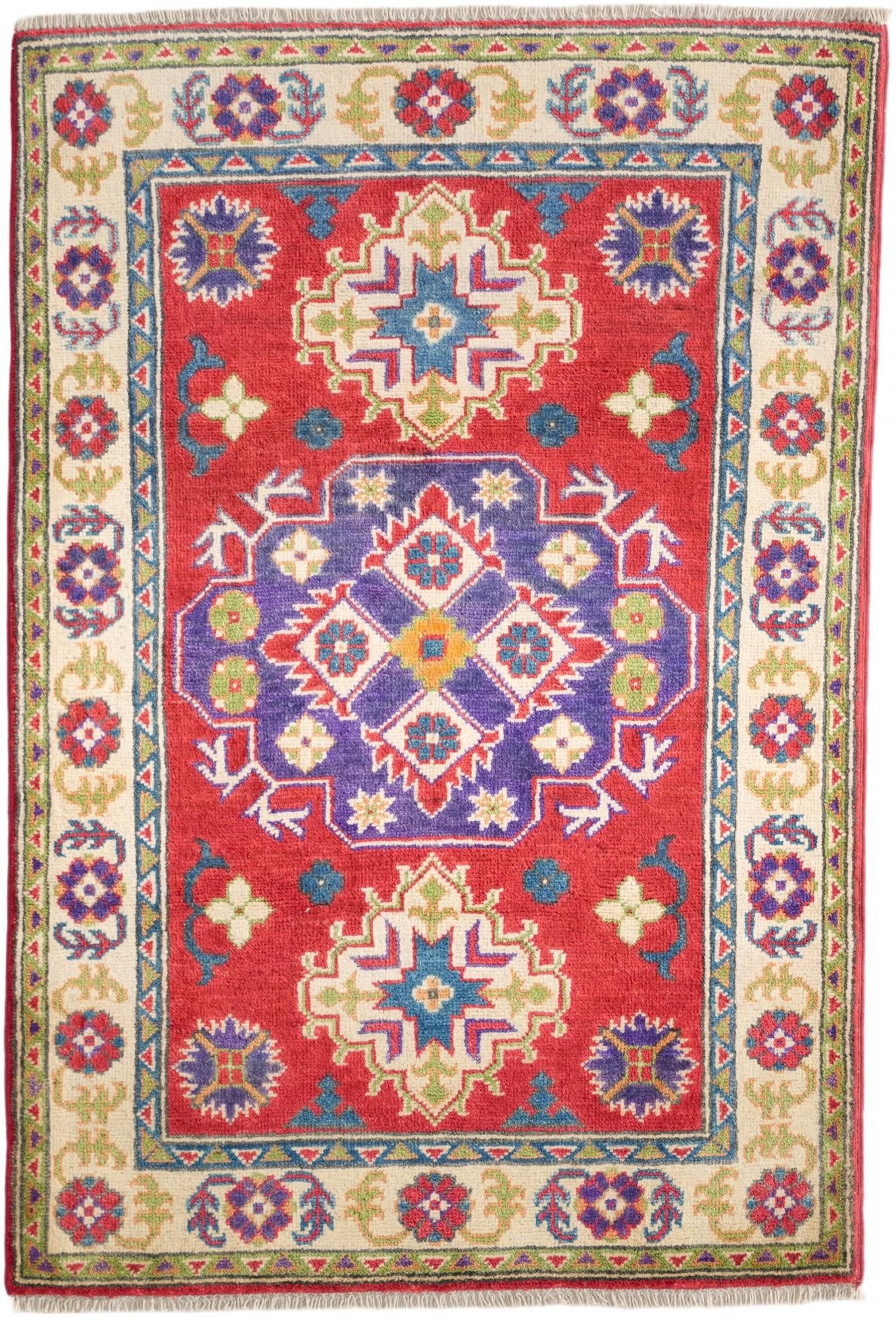 2' 10 x 4' 2 Hand Knotted Kazak Rug
